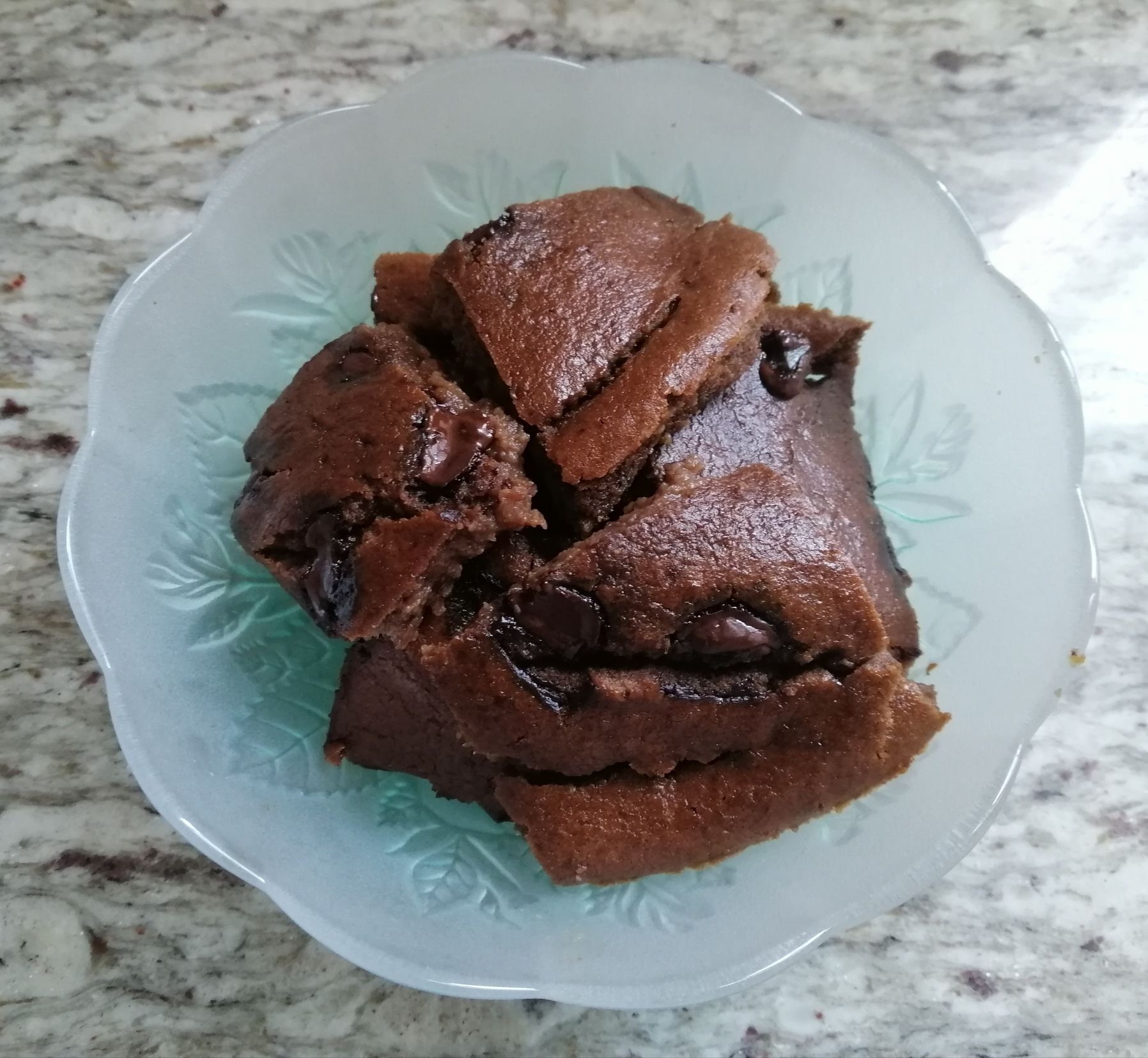 บราวนี่ถั่วแดงไร้แป้ง