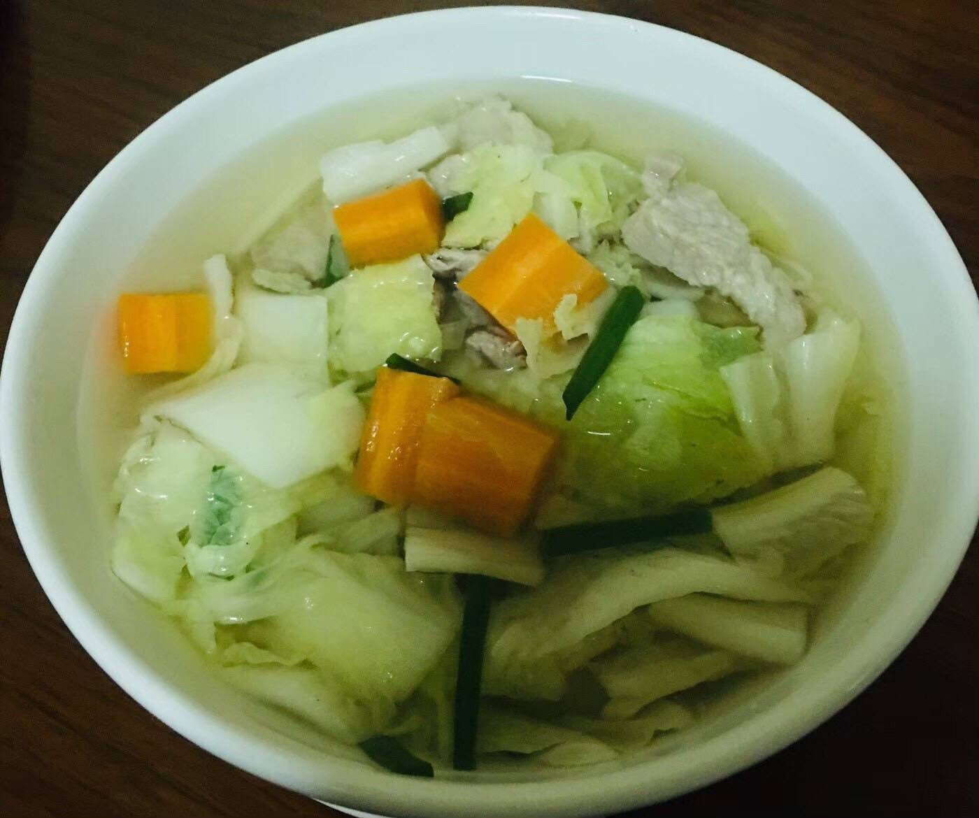 แกงจืดผักกาดขาว