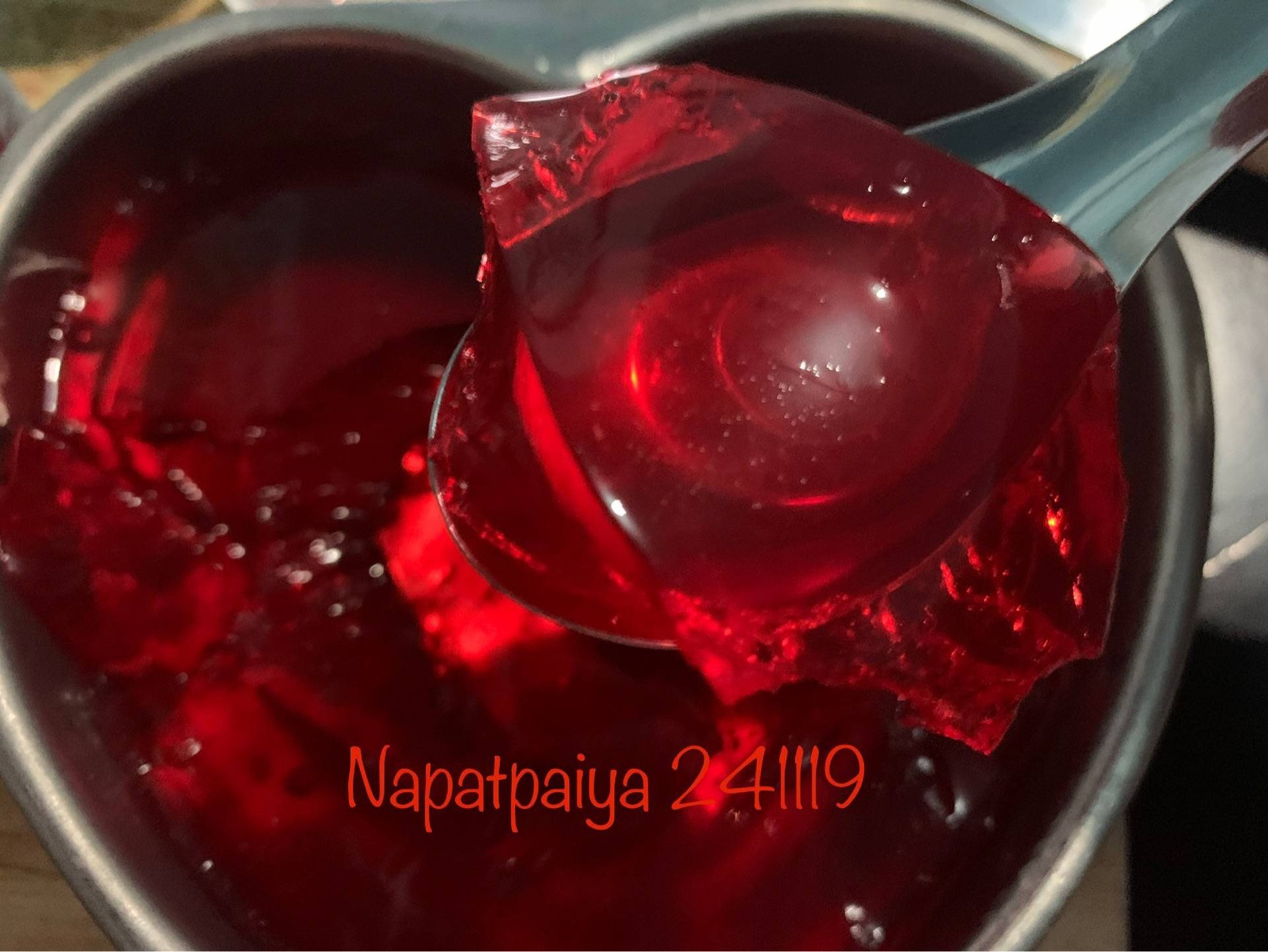 วุ้นสตอเบอรี่มะนาว