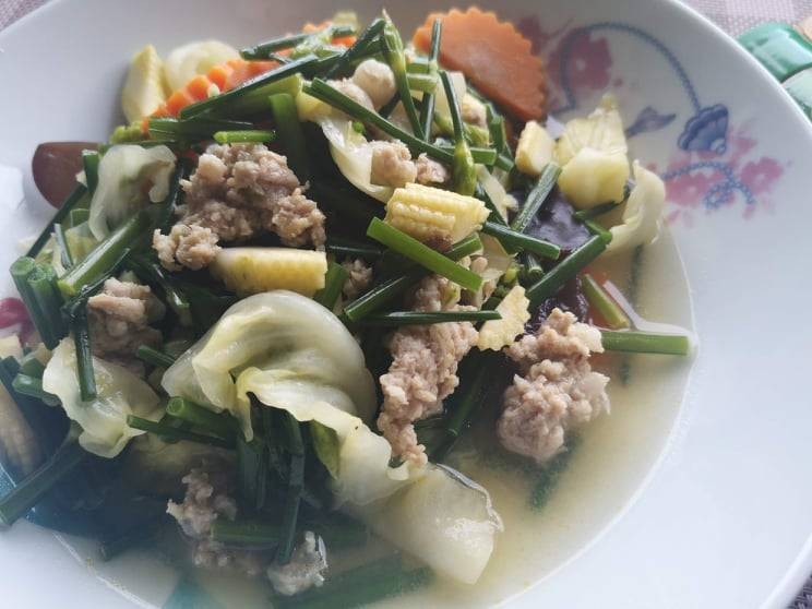 ผัดผักรวนน้ำ