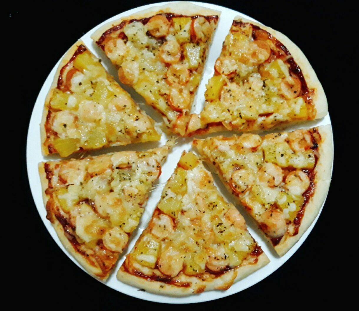 🍕พิซซ่าฮาวายเอียนแป้งหนานุ่ม🍕   (Soft Crust Pizza Hawaiian)