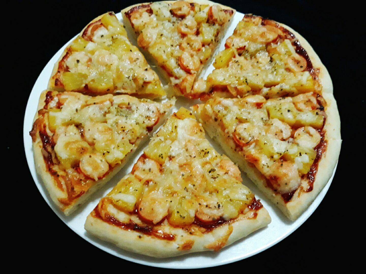 🍕พิซซ่าฮาวายเอียนแป้งหนานุ่ม🍕 (Soft Crust Pizza Hawaiian)
