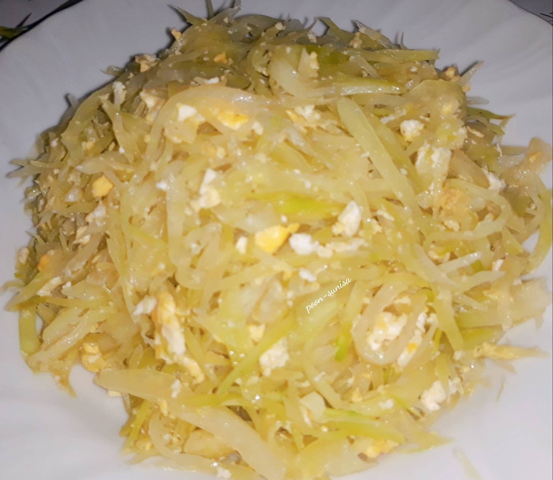 มะละกอผัดไข่