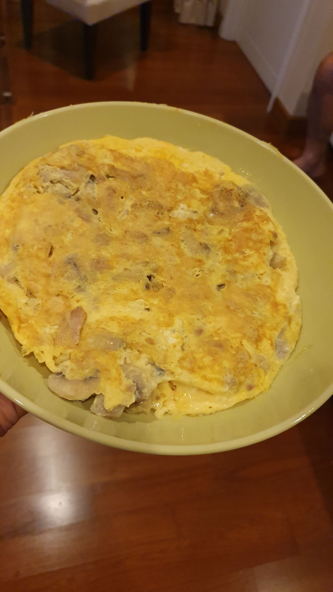 ไข่เจียวสเปน Tortilla with tuna and mushroom