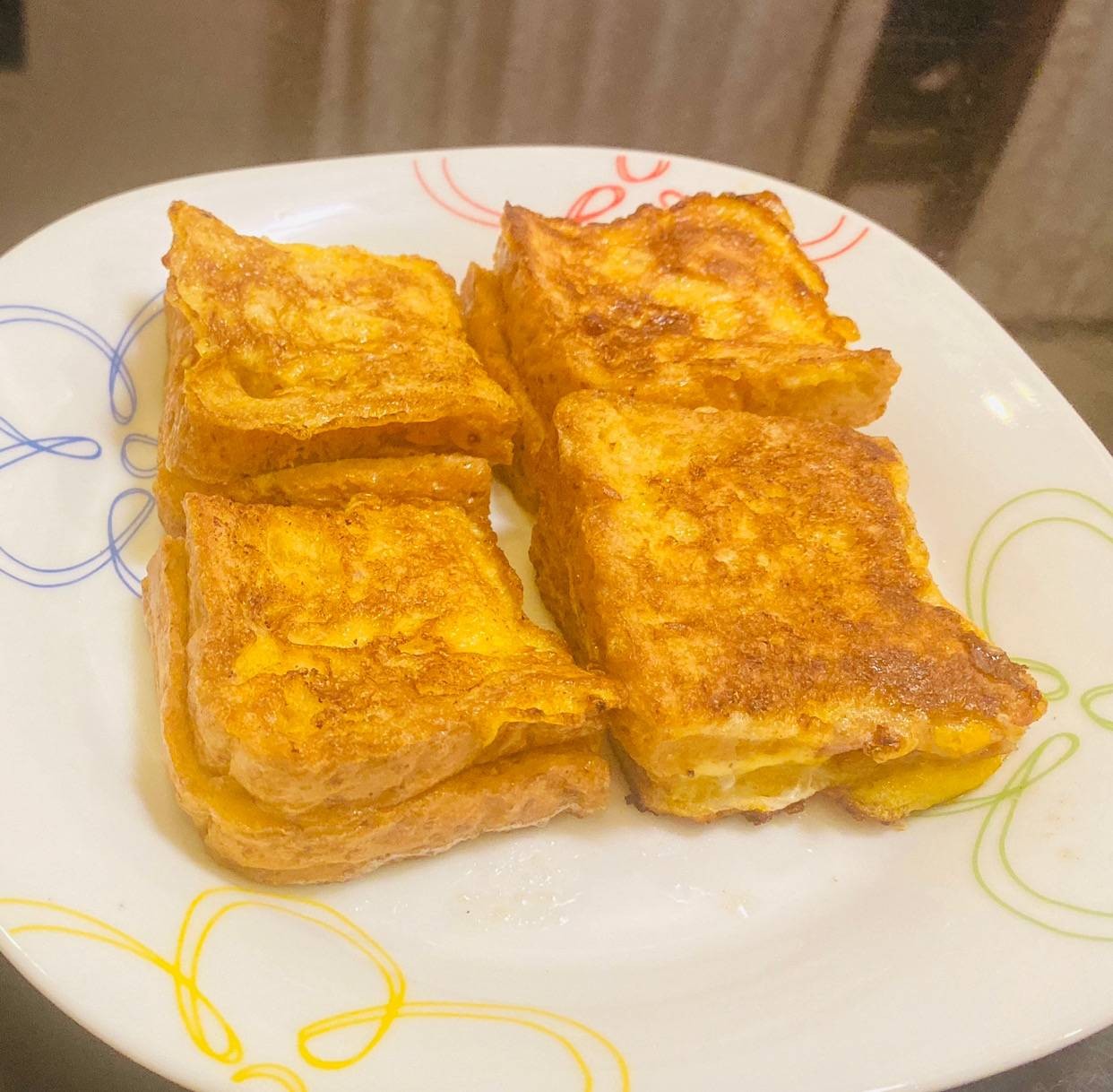French toast bacon cheese