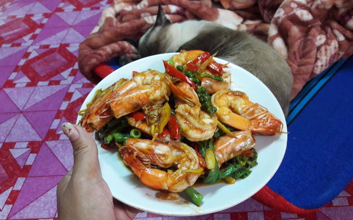 ผัดฉ่ากุ้ง 