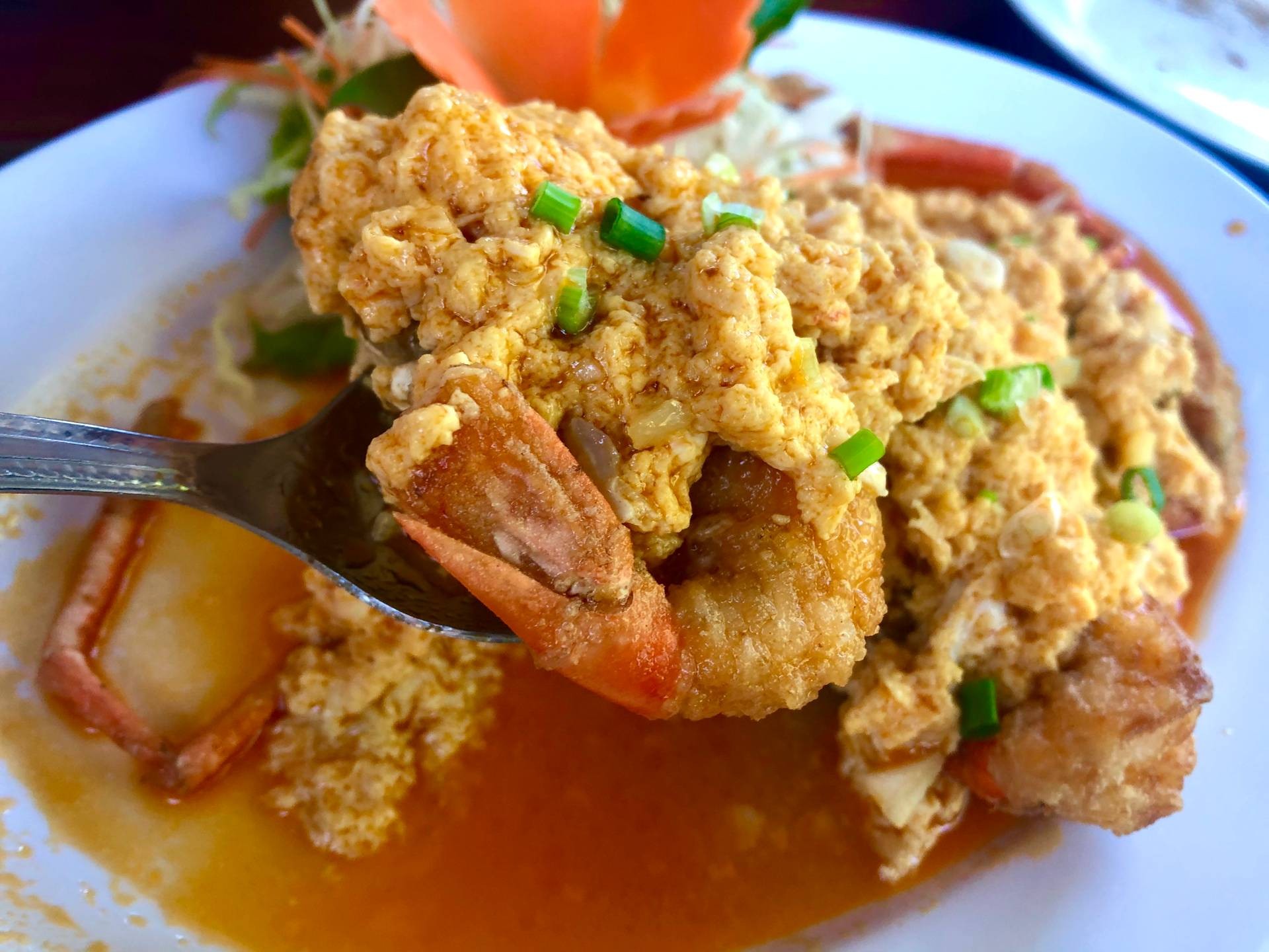 ทีเด็ดนครนายก กุ้งสวรรรค์ราดมันปู มันปูพูนจานจัดเต็มมาก อร่อยมากๆค่ะ ทีเด็ดนครนายก กุ้งสวรรรค์ราดมันปู มันปูพูนจานจัดเต็มมาก อร่อยมากๆค่ะ