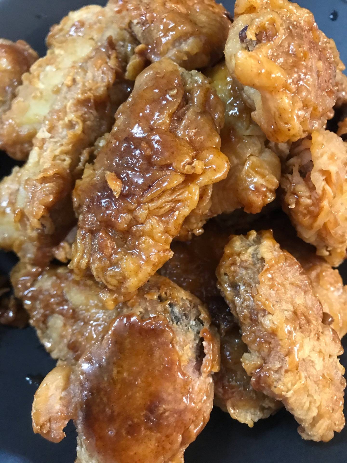 ไก่กรอบซอสน้ำปลา 