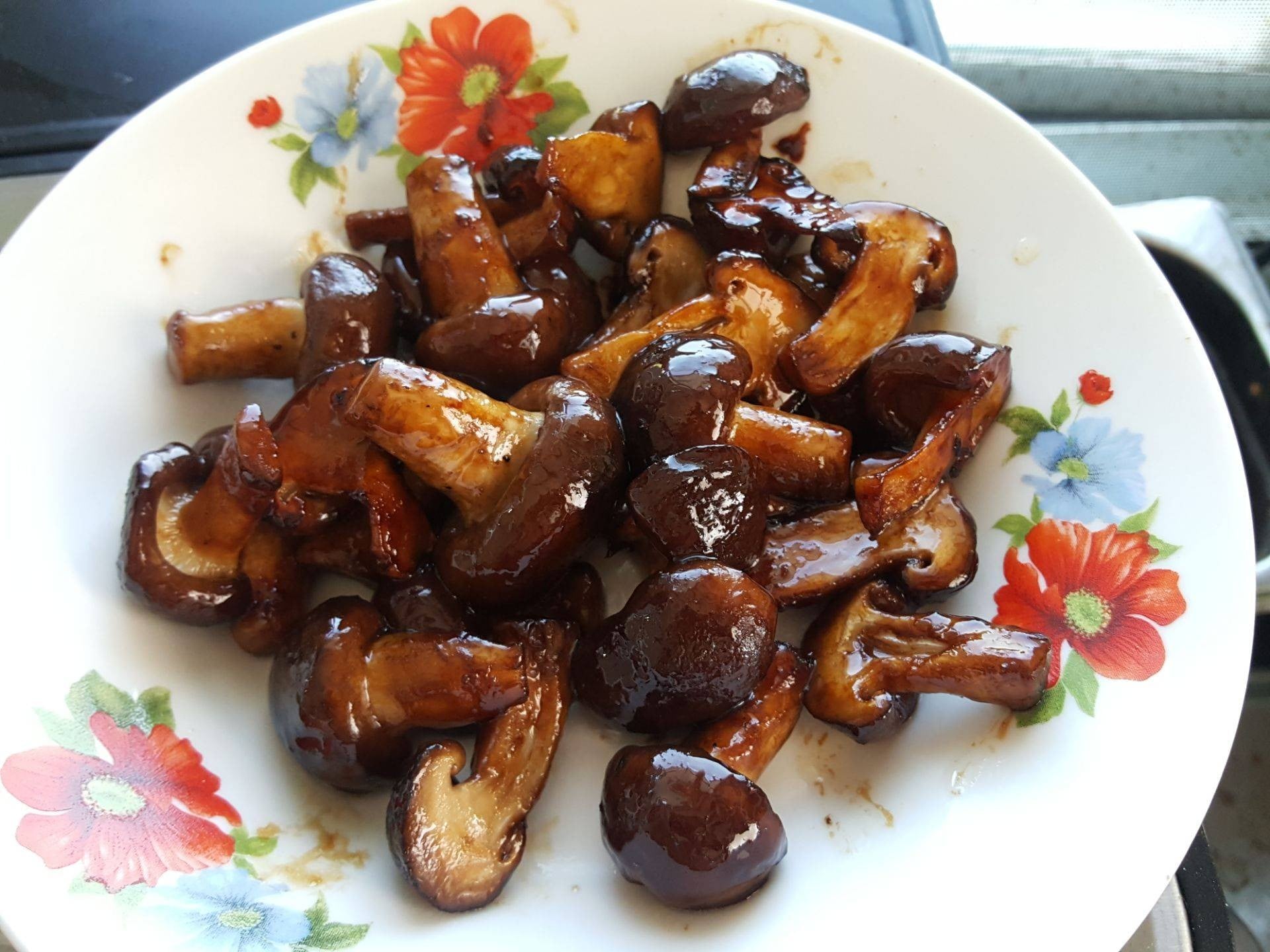 เห็ดหอมทอดซีอิ๊ว