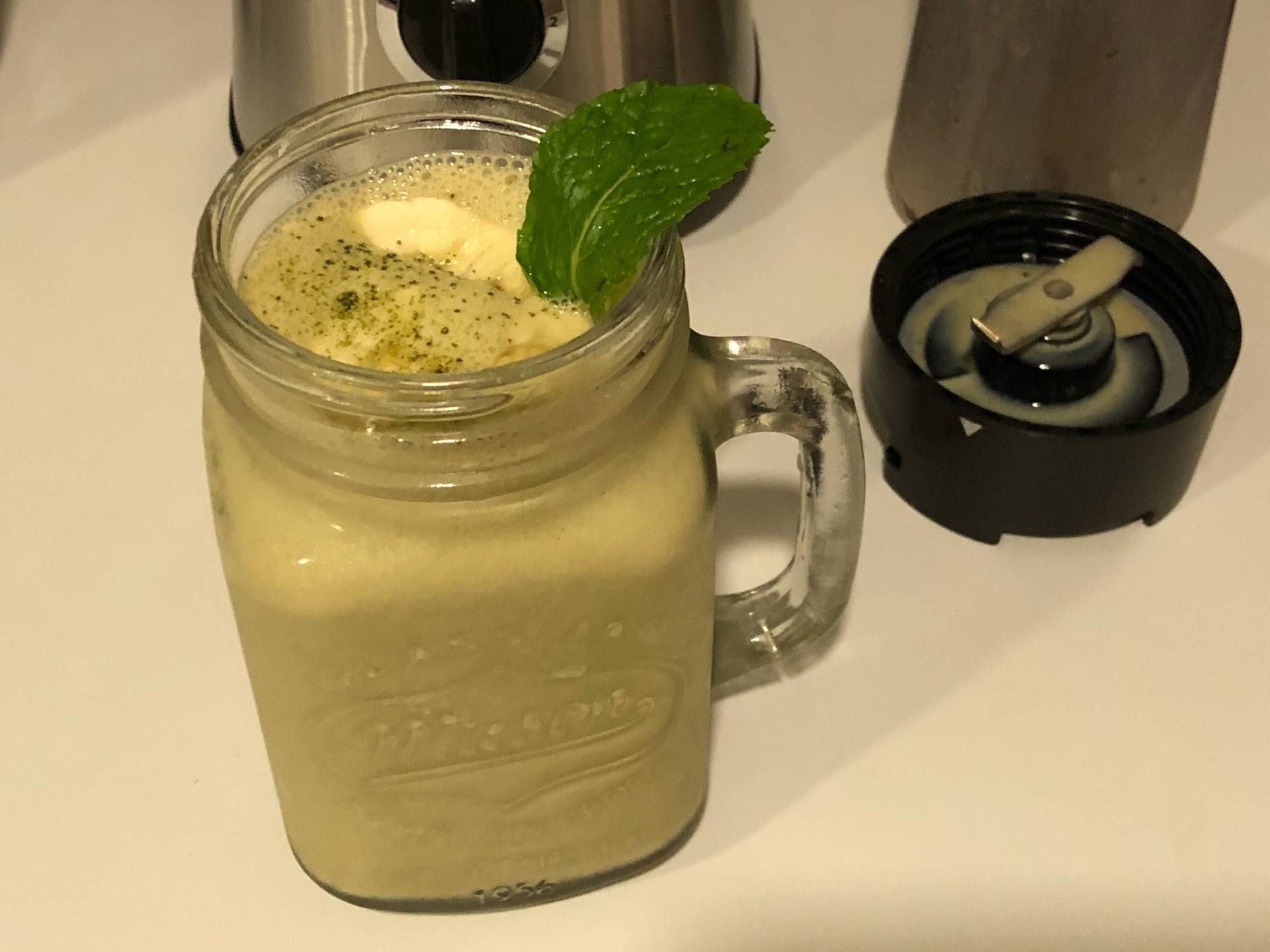 Tofu Banana Matcha Smoothie