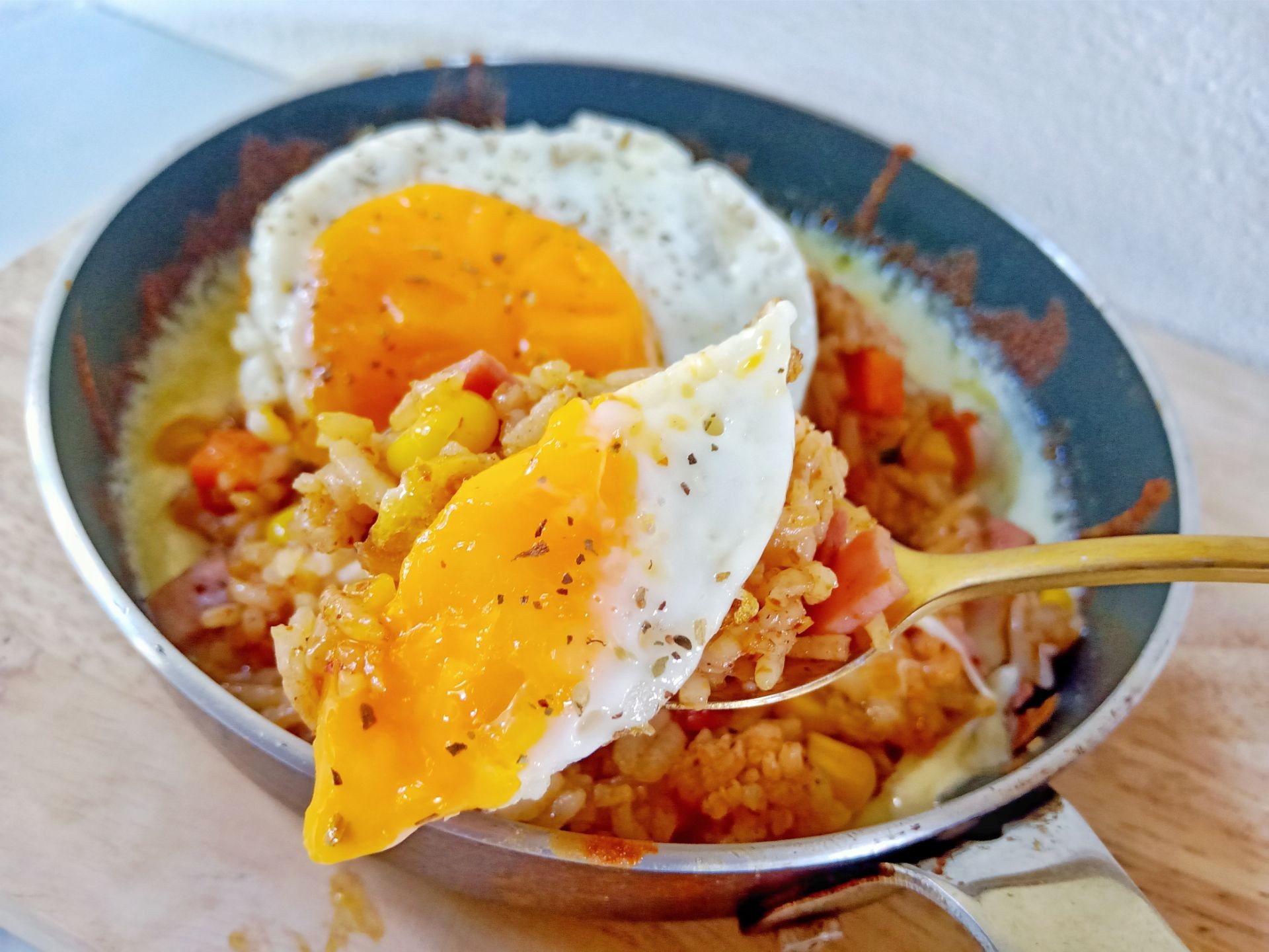 ข้าวผัดหม่าล่าชีสเยิ้ม