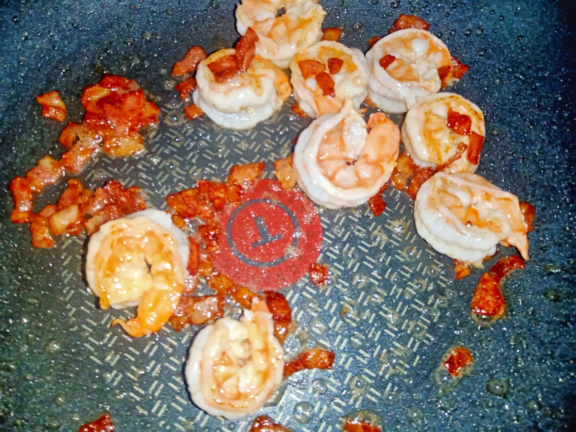 สปาเก็ตตี้ครีมไข่กุ้ง 🦐