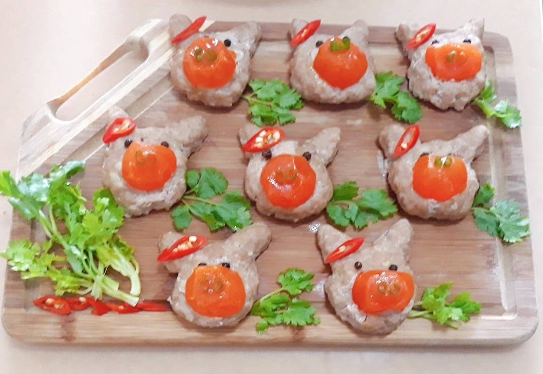 หมูสับนึ่งไข่เค็ม Moo Sap Neung Kai Kem