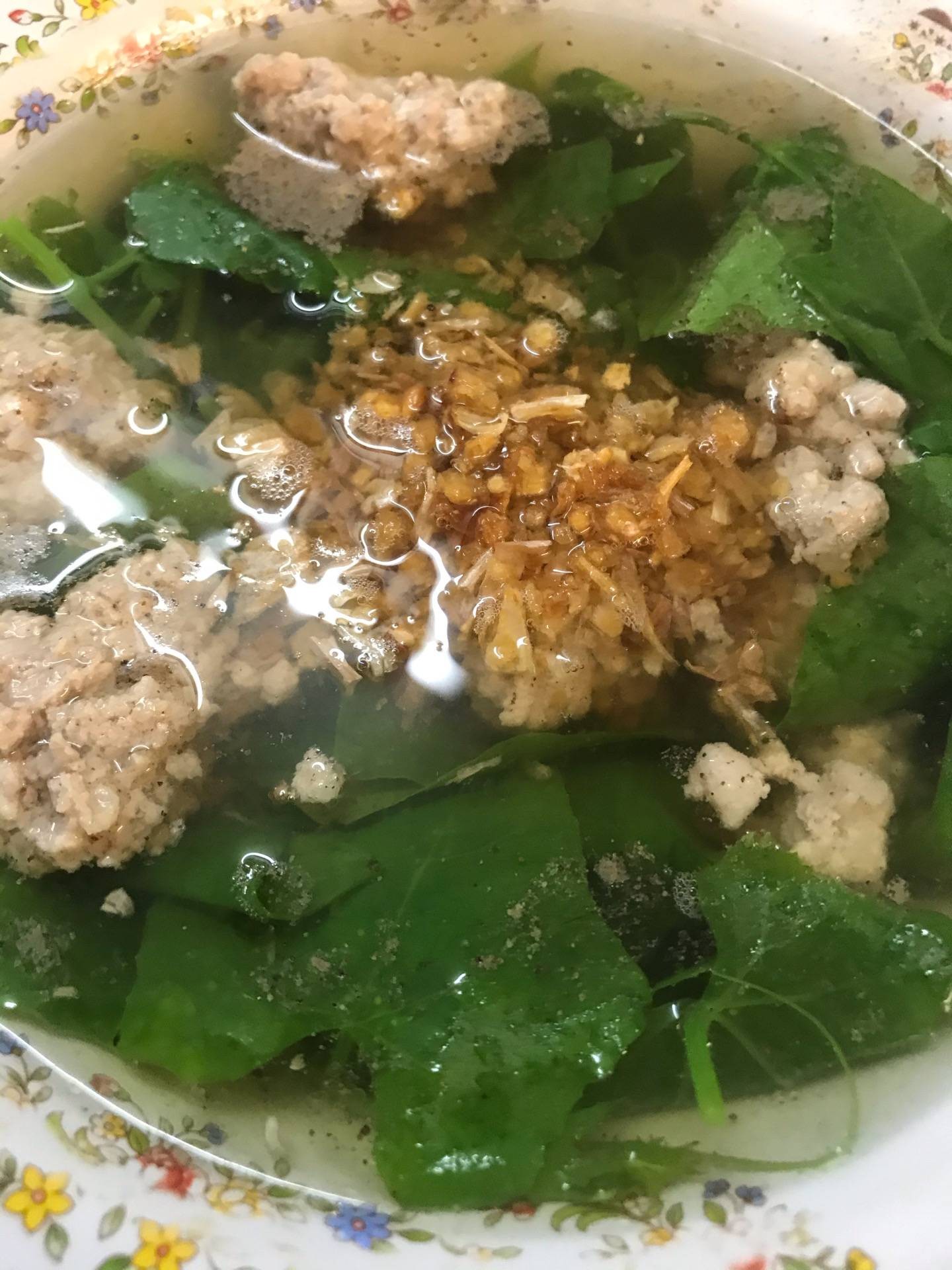 ต้มจืดตำลึงหมูสับ 