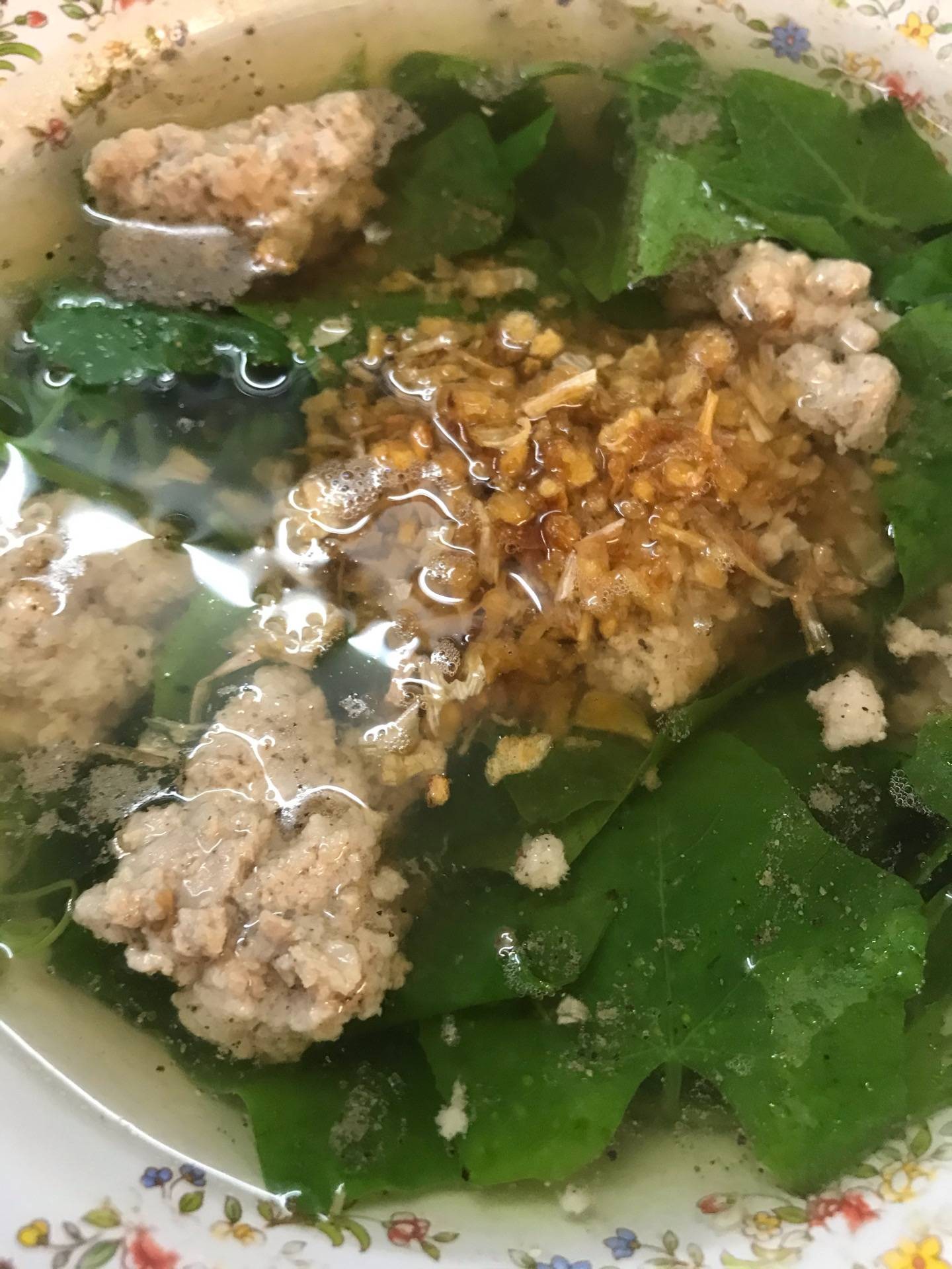 ต้มจืดตำลึงหมูสับ 