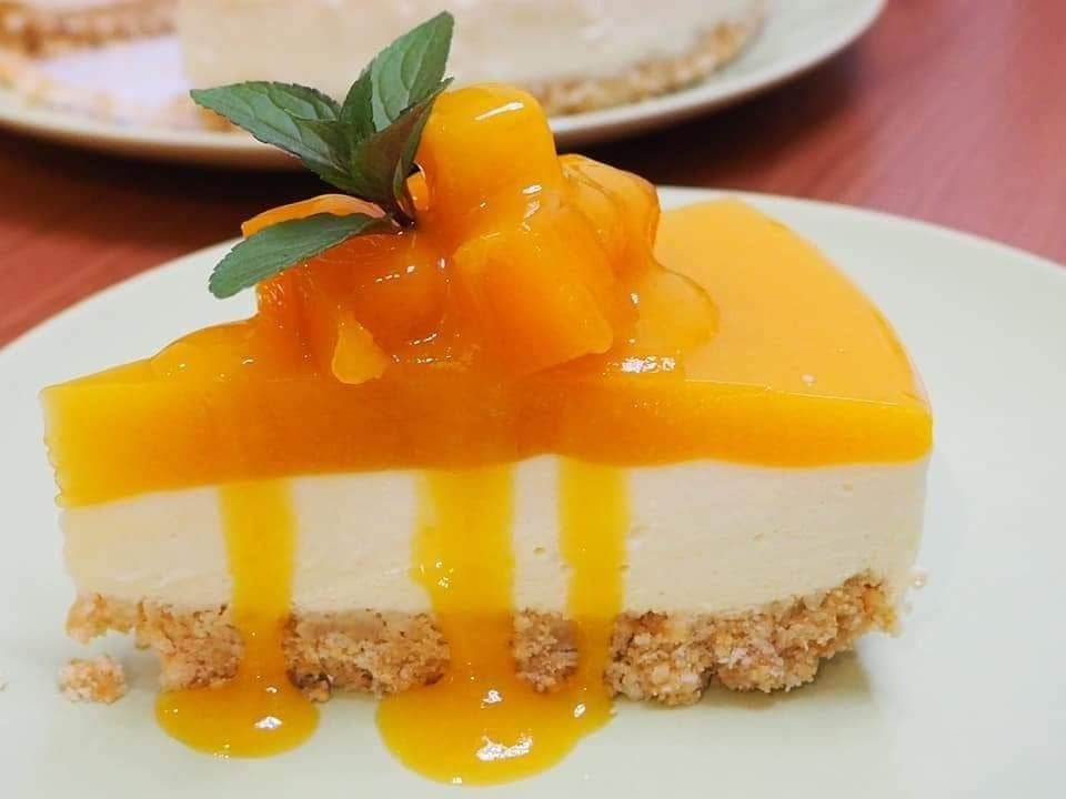 ชีสเค้กมะม่วง Mango cheesecake