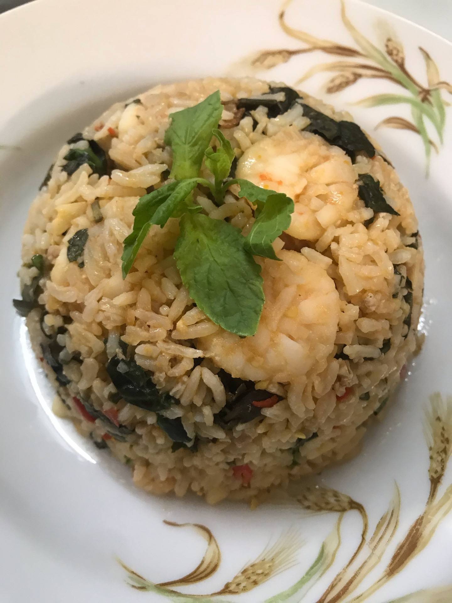 ข้าวผัดกะเพรากุ้ง 🦐