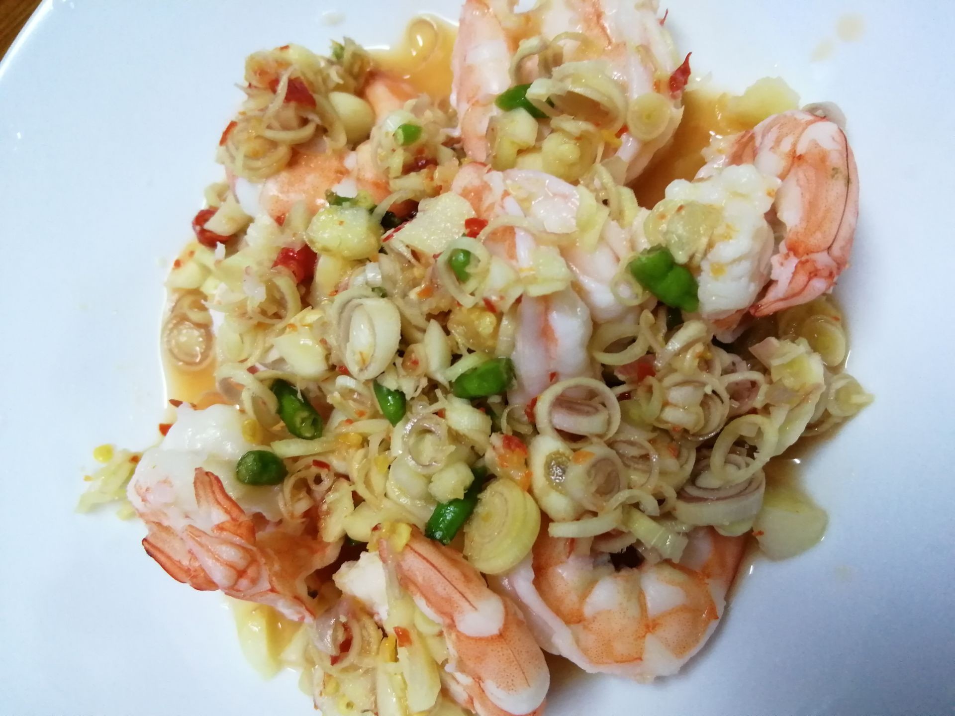 กุ้งพล่าวาซาบิ
