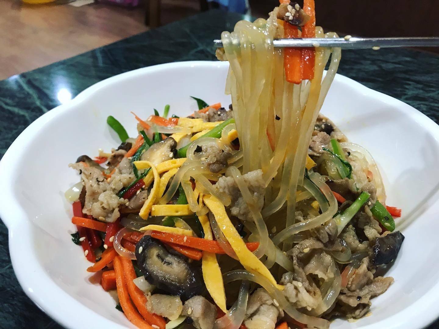 จับเช 🇰🇷 잡채 ยำวุ้นเส้นเกาหลี