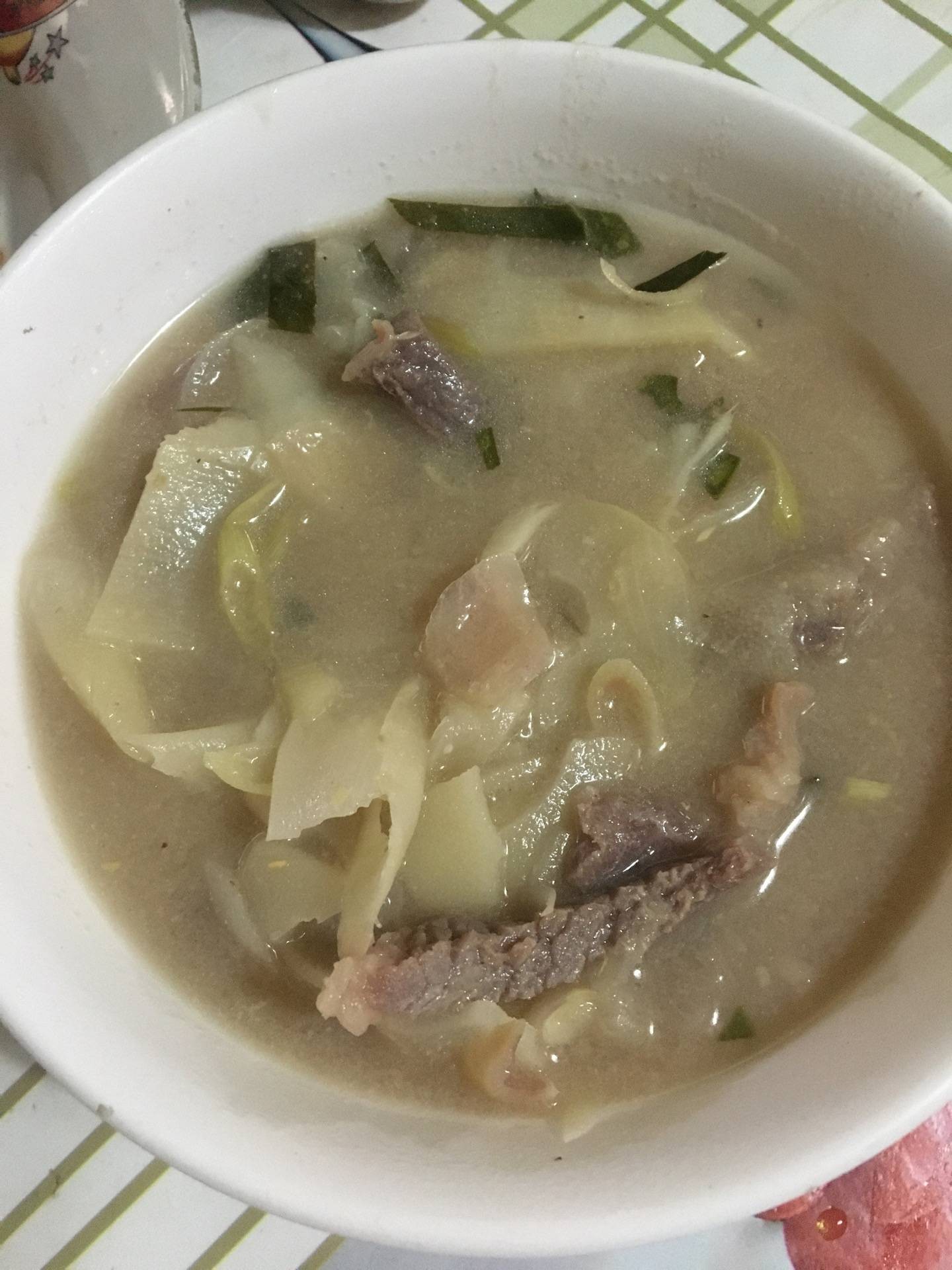 ต้มกะทิเนื้อเค็มหน่อไม้ดอง