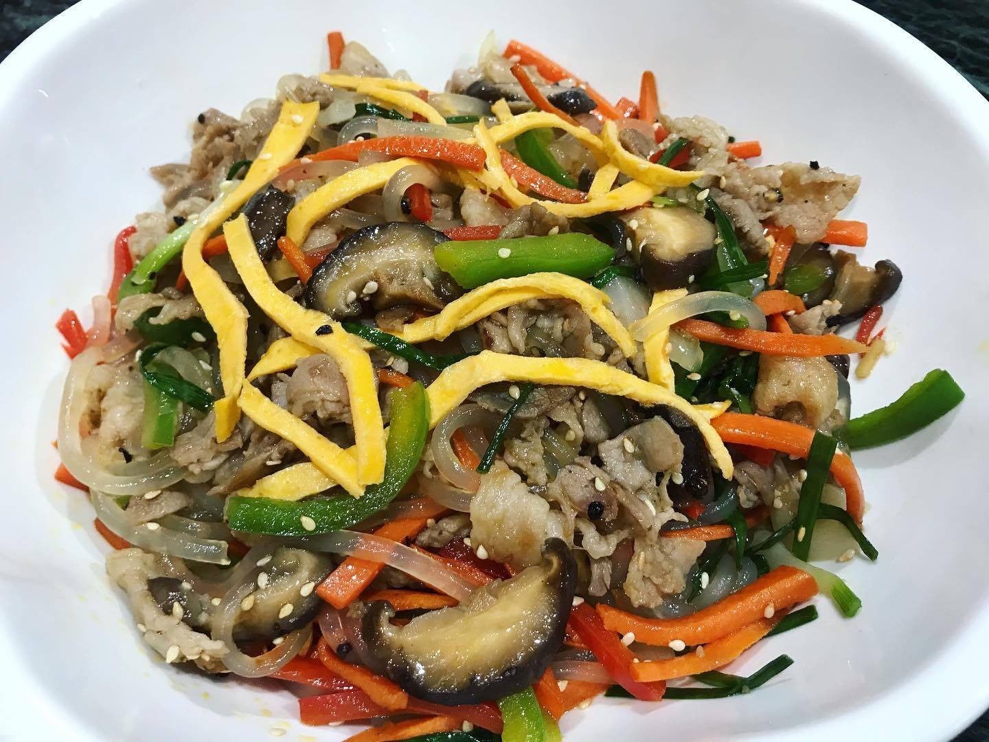 จับเช 🇰🇷 잡채 ยำวุ้นเส้นเกาหลี