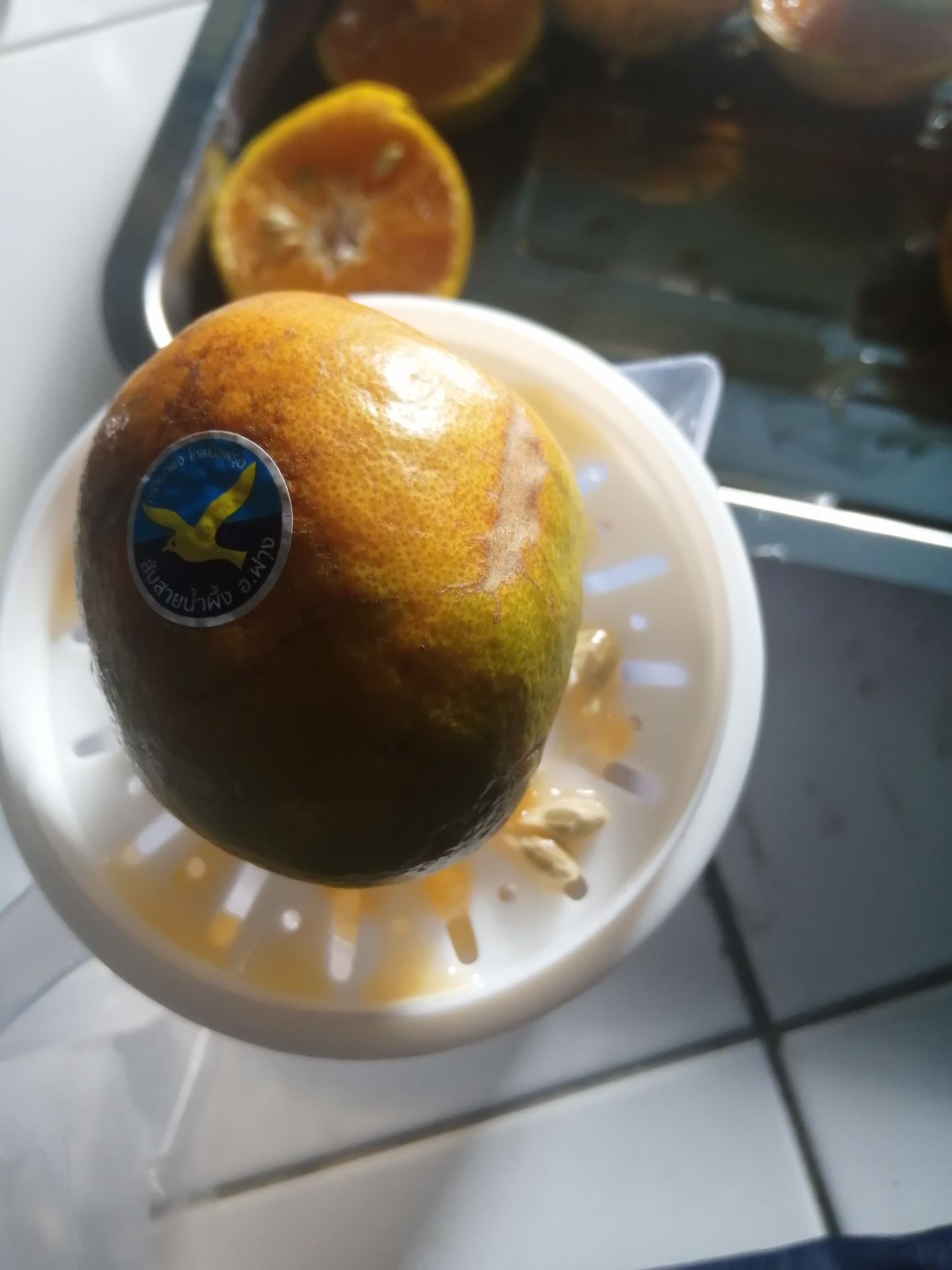 น้ำส้มคั้นสด