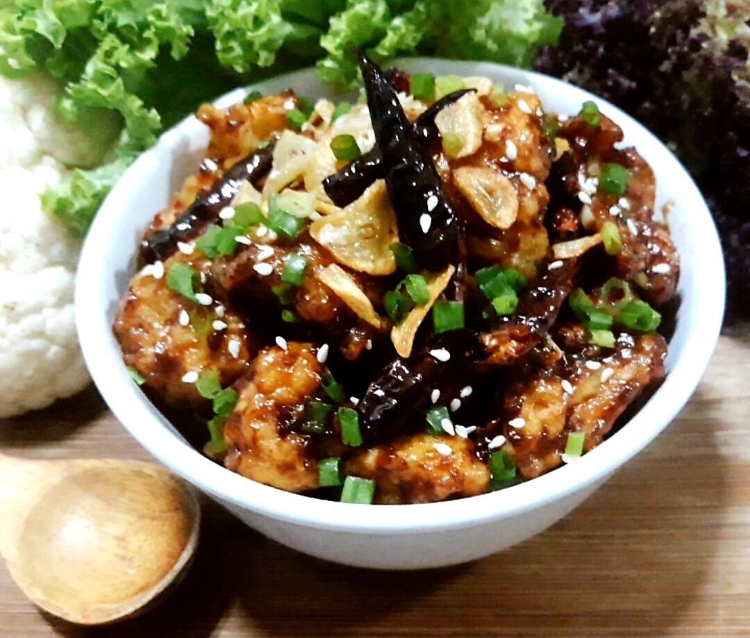 ดอกกะหล่ำทอดกรอบผัดซอสเปรี้ยวหวาน