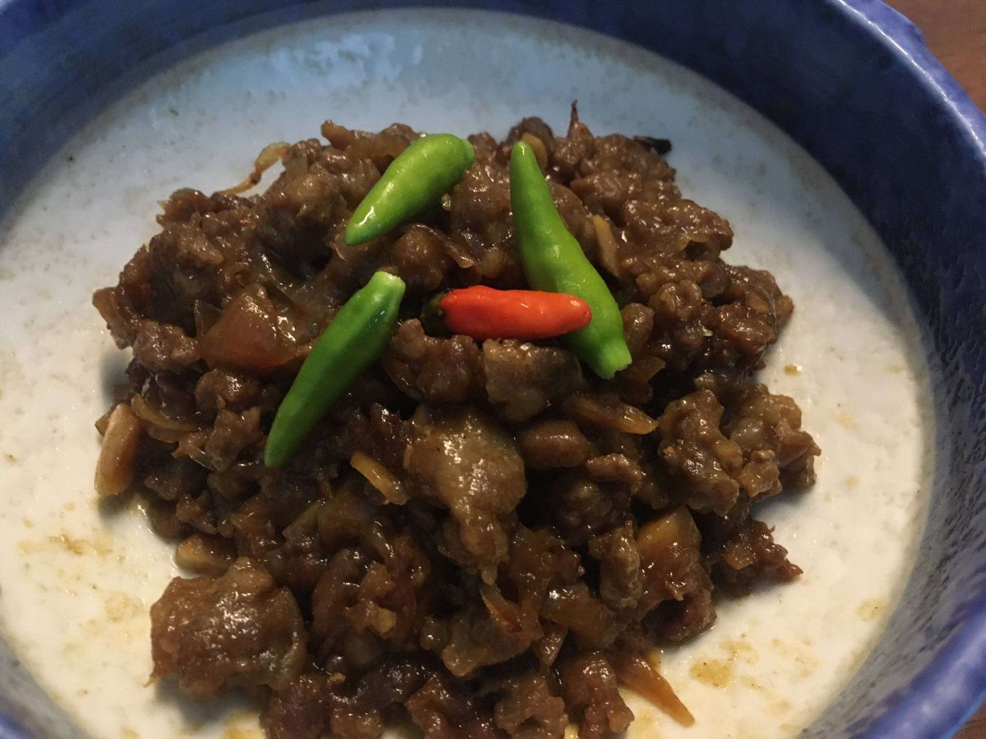 หมูสับผัดซีอิ๊วดำหวาน