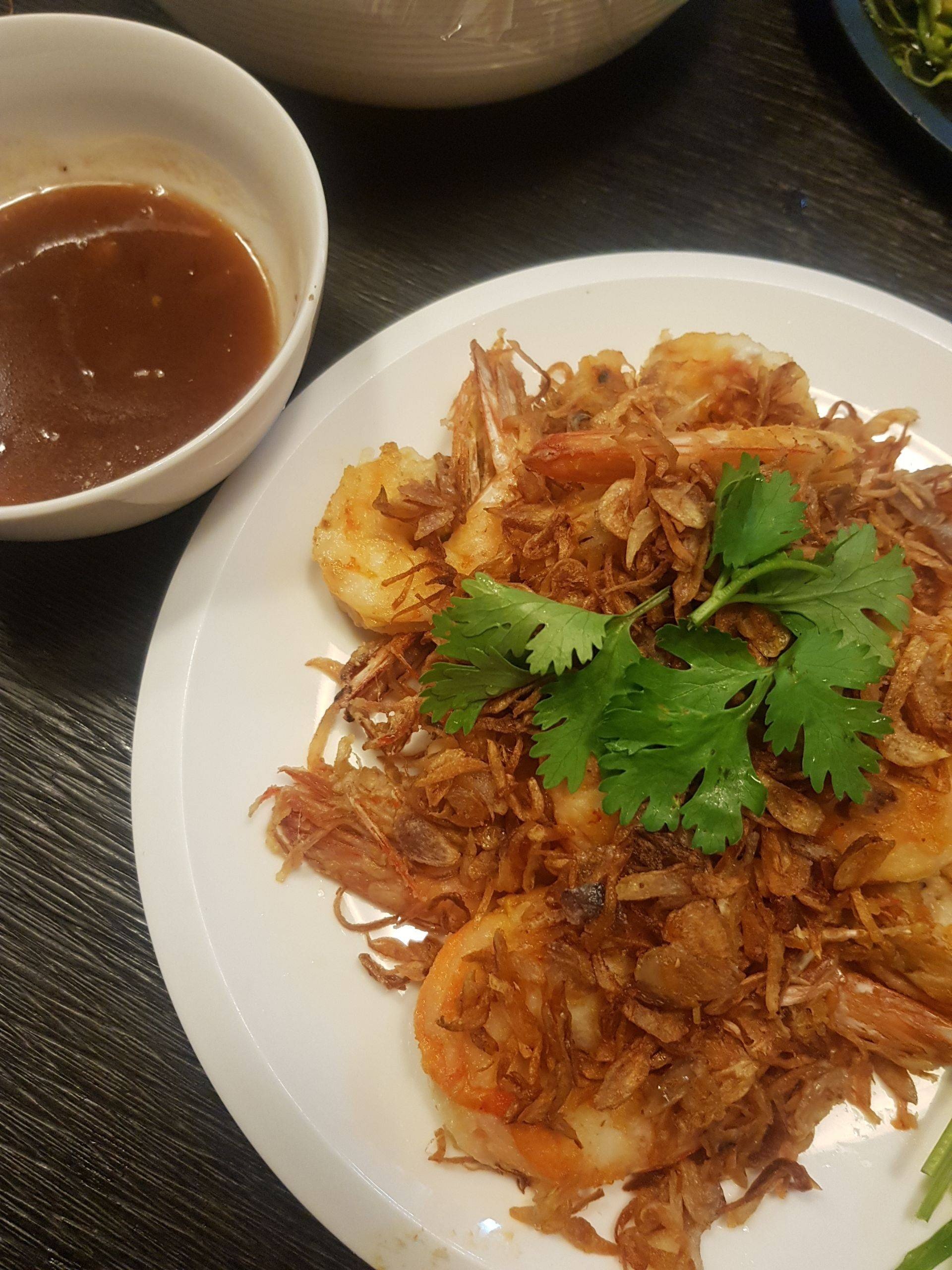 กุ้งราดซอสมะขาม