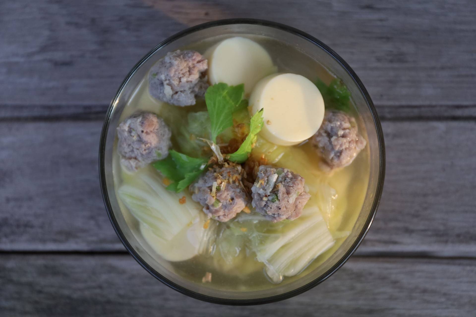 แกงจืด เต้าหู้หมูสับ