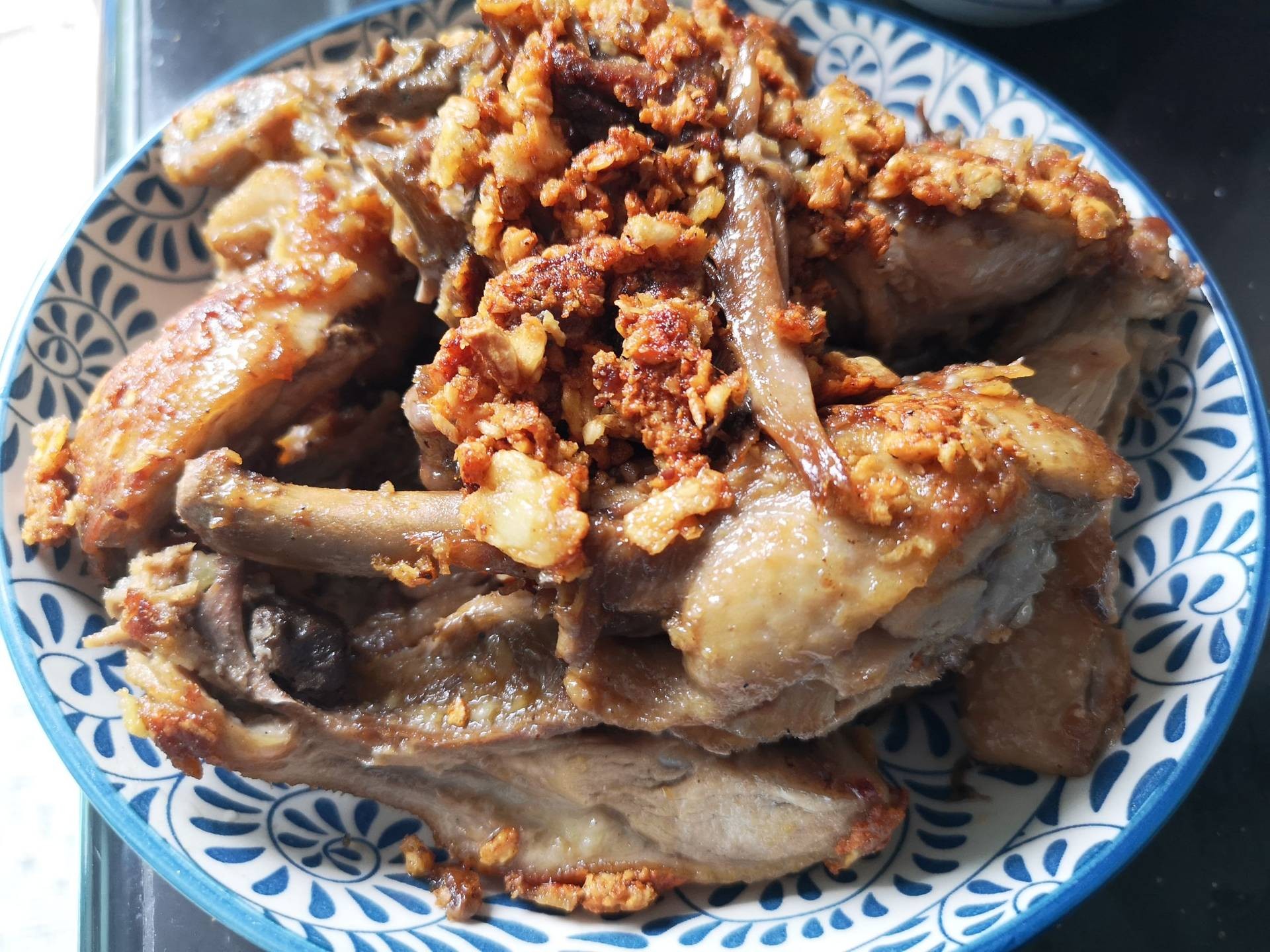 เป็ดพะโล้คั่วกระเทียม