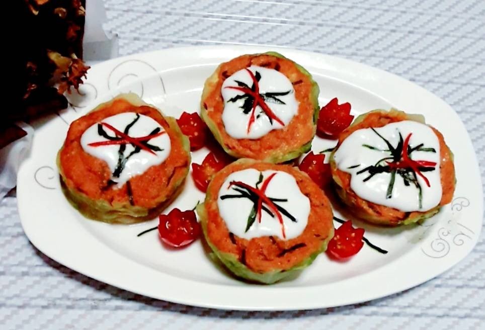 ห่อหมกปลาดอลลี่ในถ้วยกระหล่ำปลี