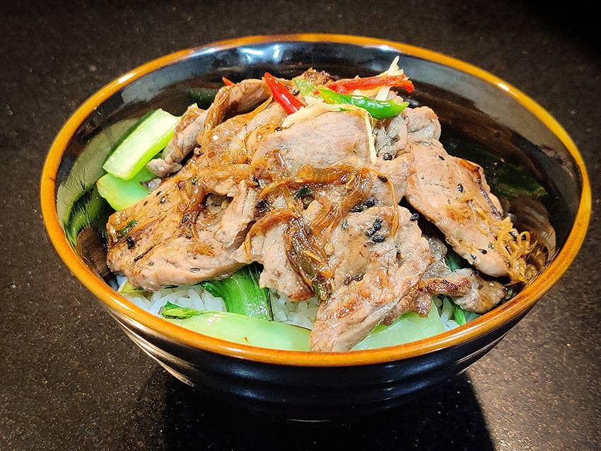 ข้าวหน้าหมู สูตรเสฉวน
