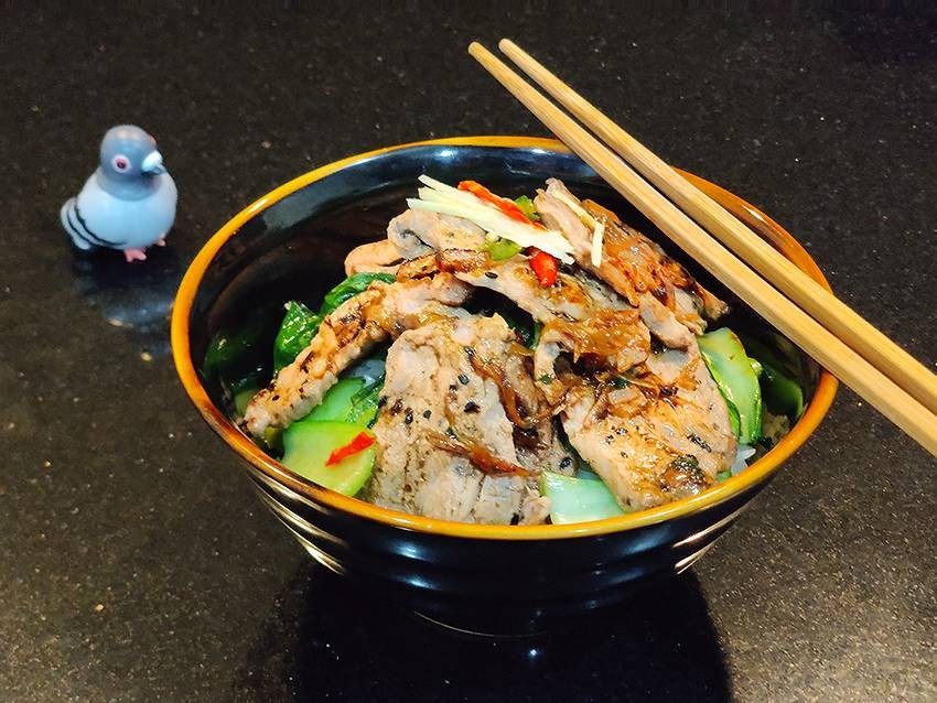 ข้าวหน้าหมู สูตรเสฉวน