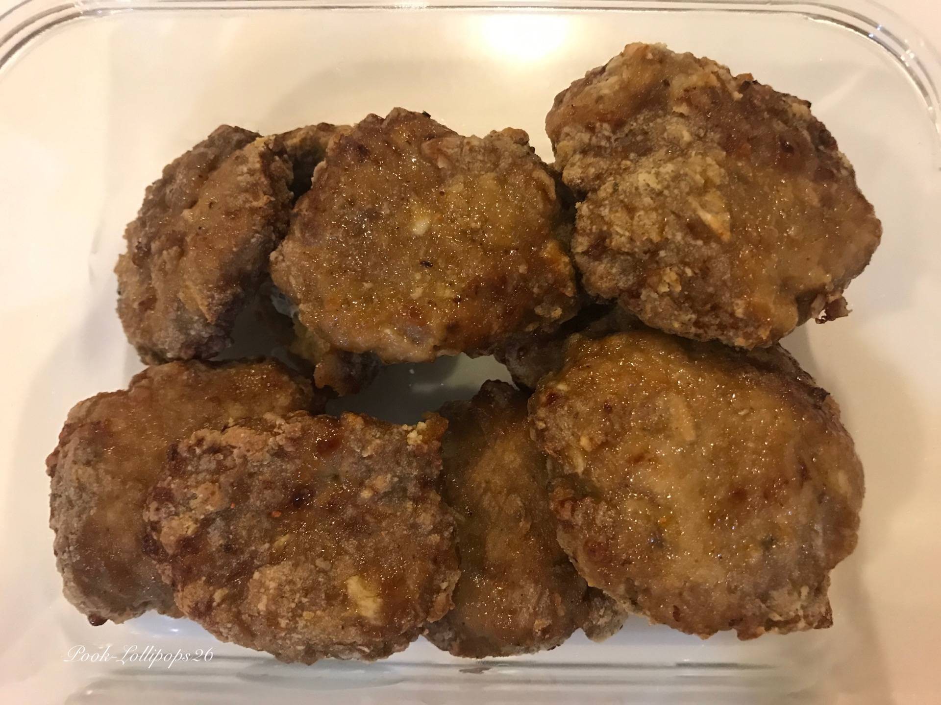 หมูสับปรุงรสทอดแบบไร้น้ำมัน (Air Fryer)