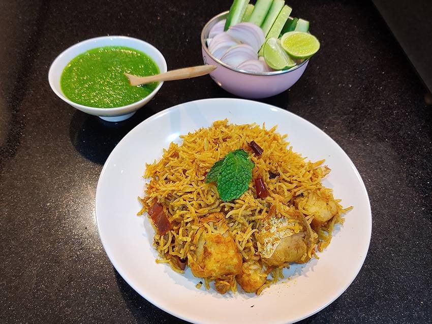 ข้าวหมกปลา (ฺFish Biryani) ข้าวบาสมาติ