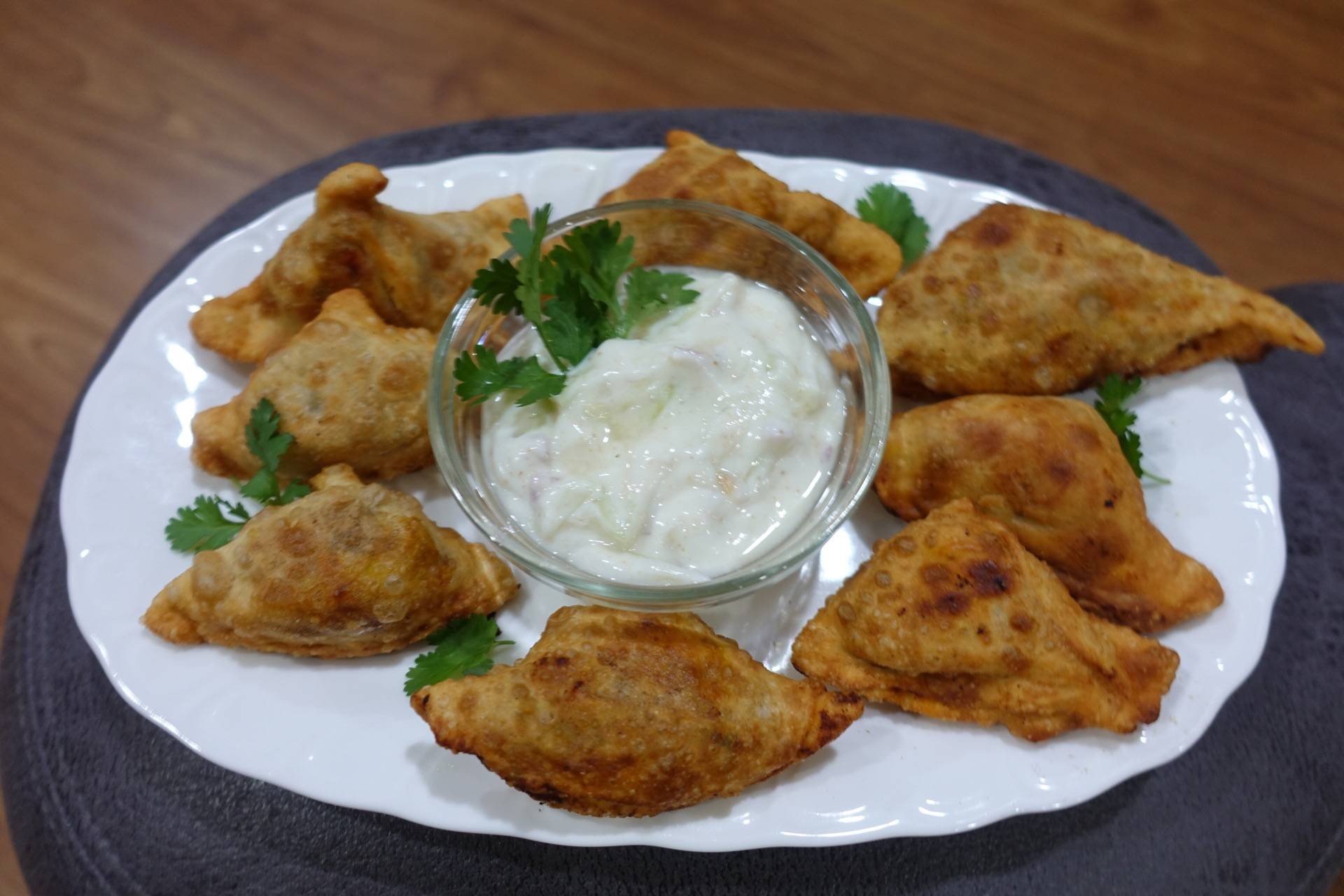 Cucumber and Red Onion Raita