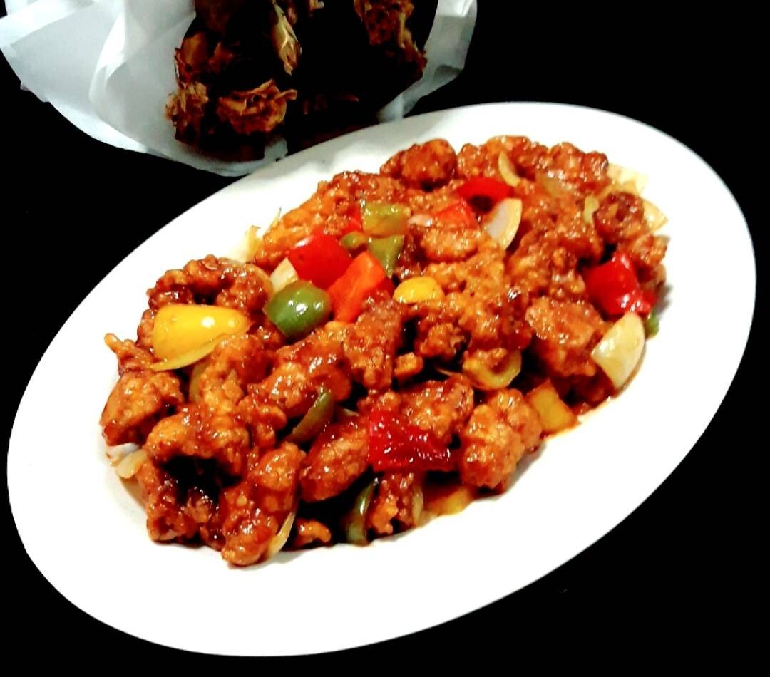 ไก่กรอบซอสเปรี้ยวหวาน( สูตรไม่ใส่สับปะรด) แต่คอนเฟริมความอร่อย 😁