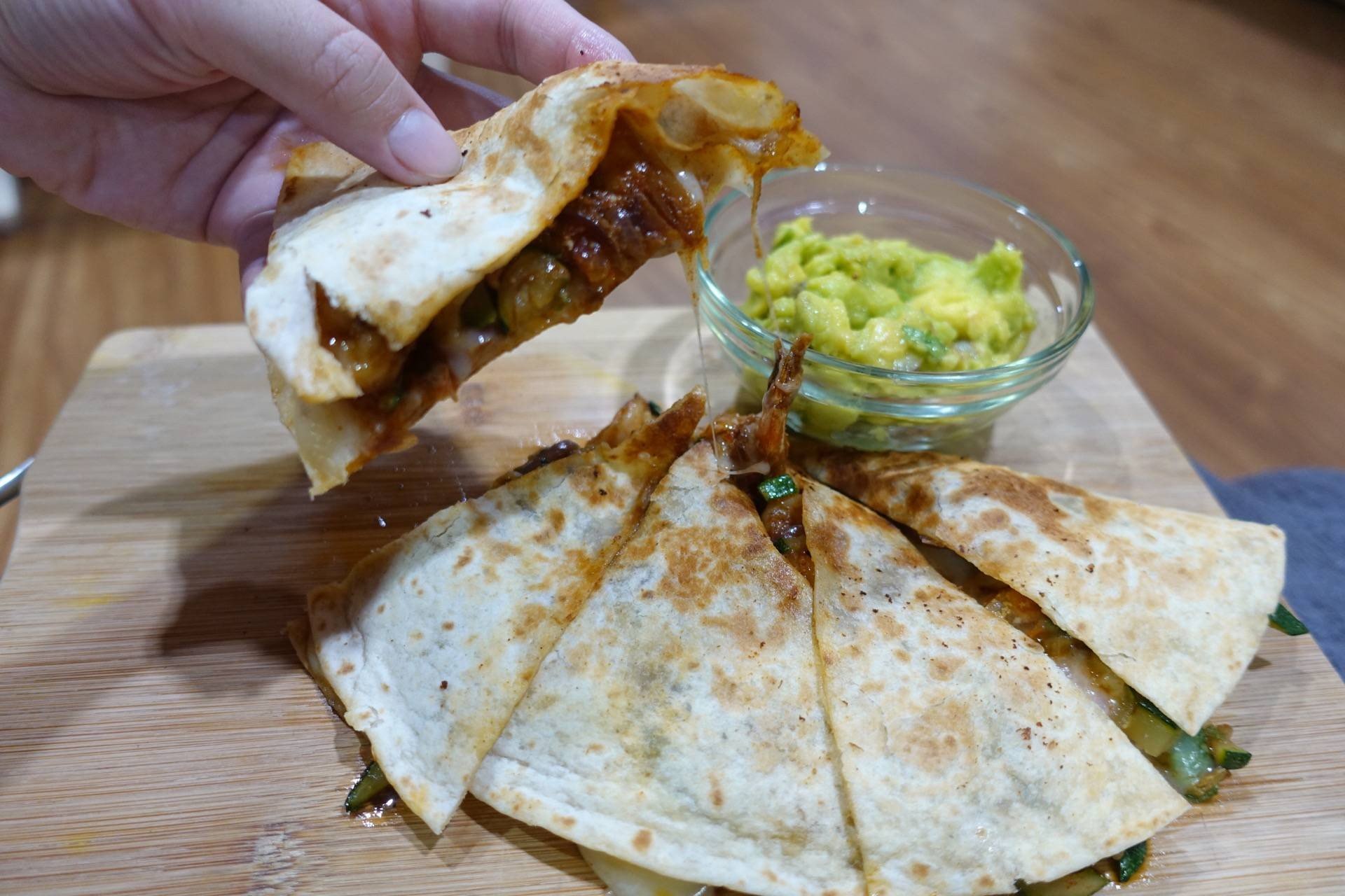 เคสาดีญ่ากุ้งเบคอนชีส 🇲🇽 Quesadillas Grilled Cheese Shrimp & Bacon