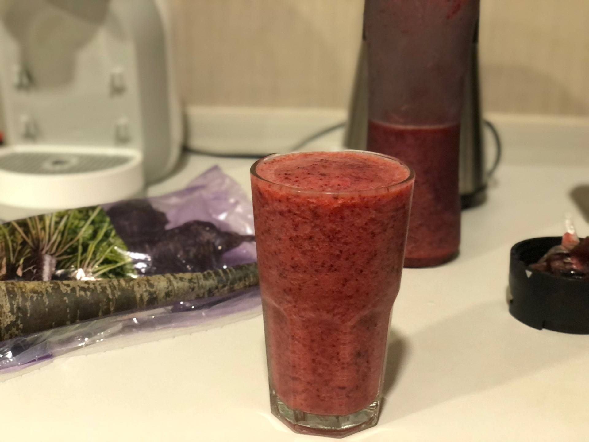 แครอทม่วงสับปะรดส้มปั่น 🥕🍊🍆