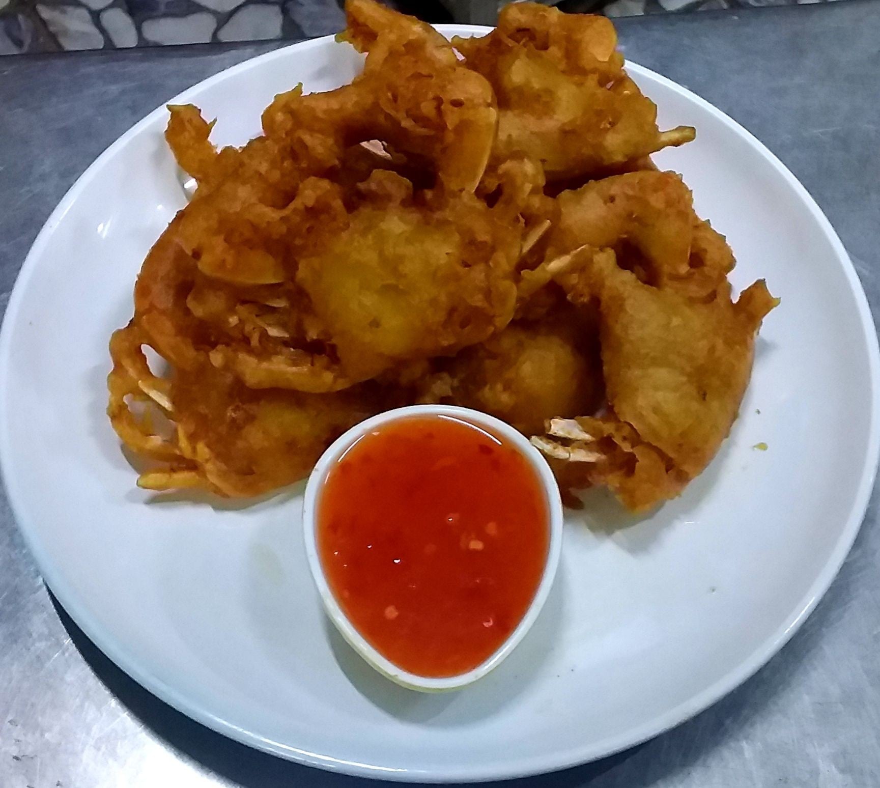 ปูม้าชุบแป้งทอด