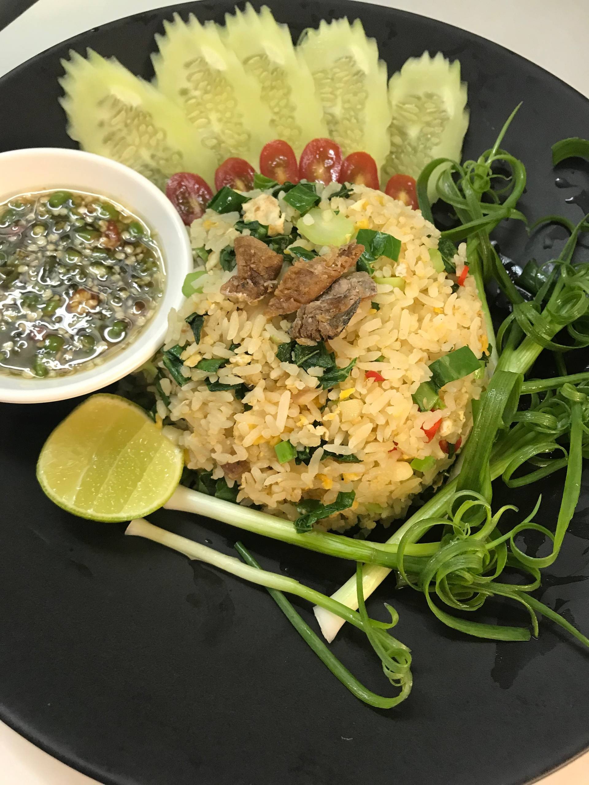 ข้าวผัดคะน้าปลาเค็ม 