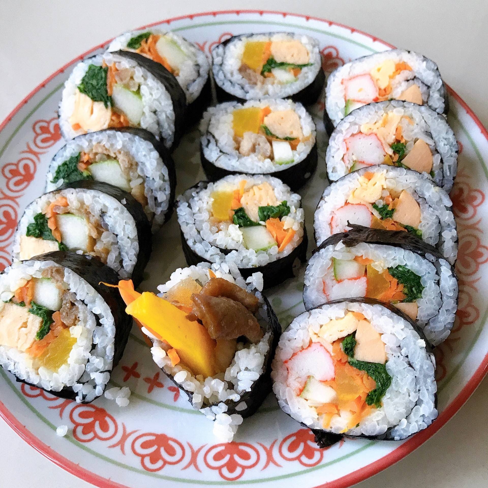 คิมบับ kimbap 김밥