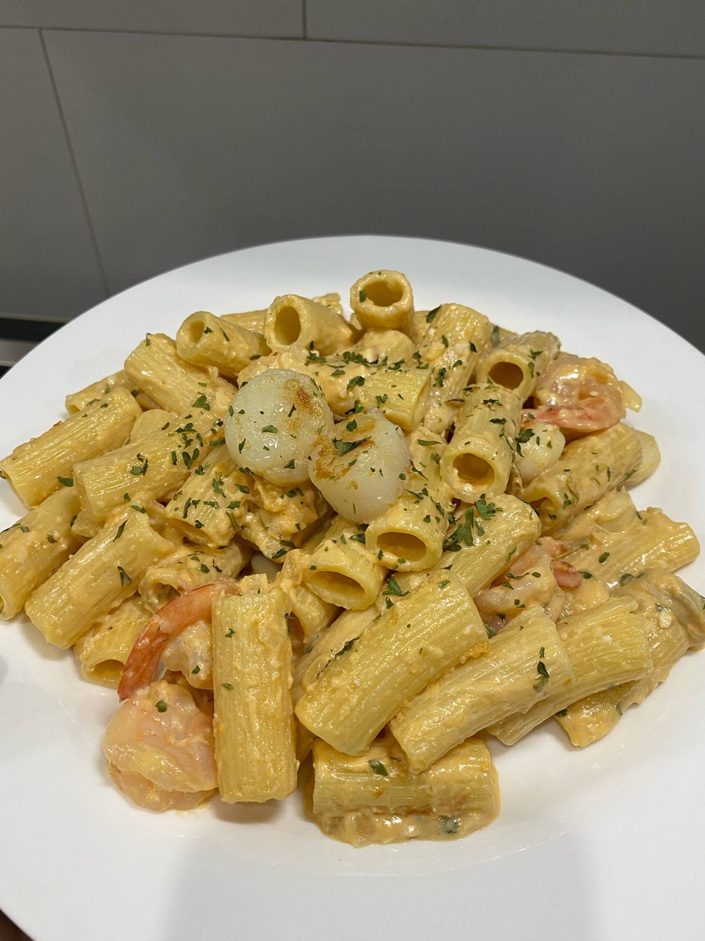 Rigatoni Cream Sauce Salted Eggs