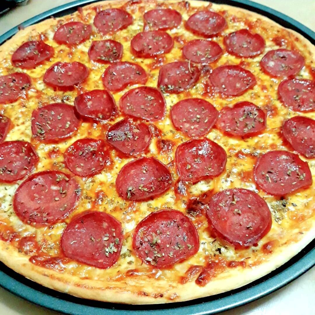 สูตรแป้งพิซซ่าบางกรอบ ( ถาดใหญ่ 2 ถาด) Homemade Thin Crust Pizza Dough