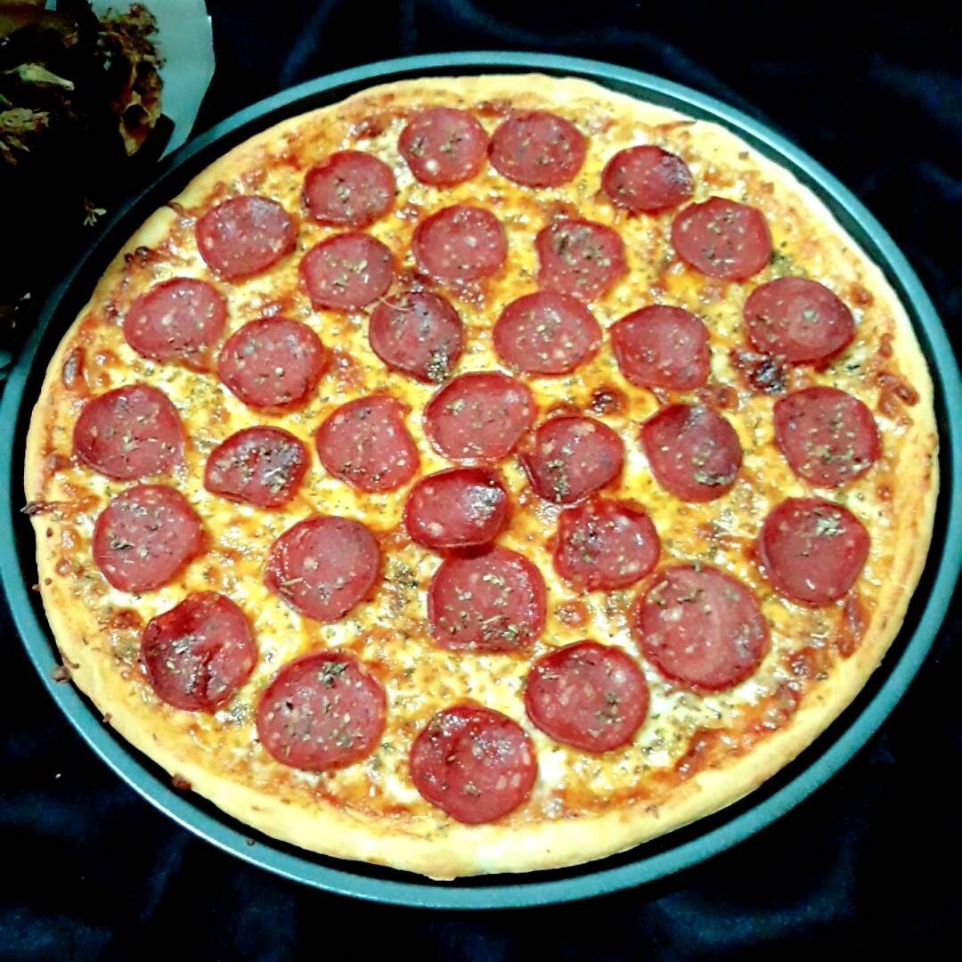 สูตรแป้งพิซซ่าบางกรอบ ( ถาดใหญ่ 2 ถาด) Homemade Thin Crust Pizza Dough