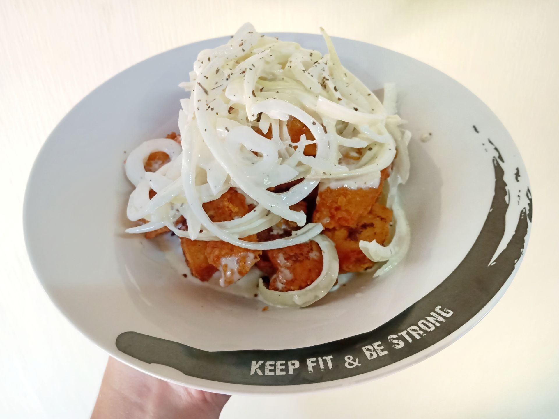 Snow Onion Chicken ,, ไก่ทอดซอสหัวหอม 🧅