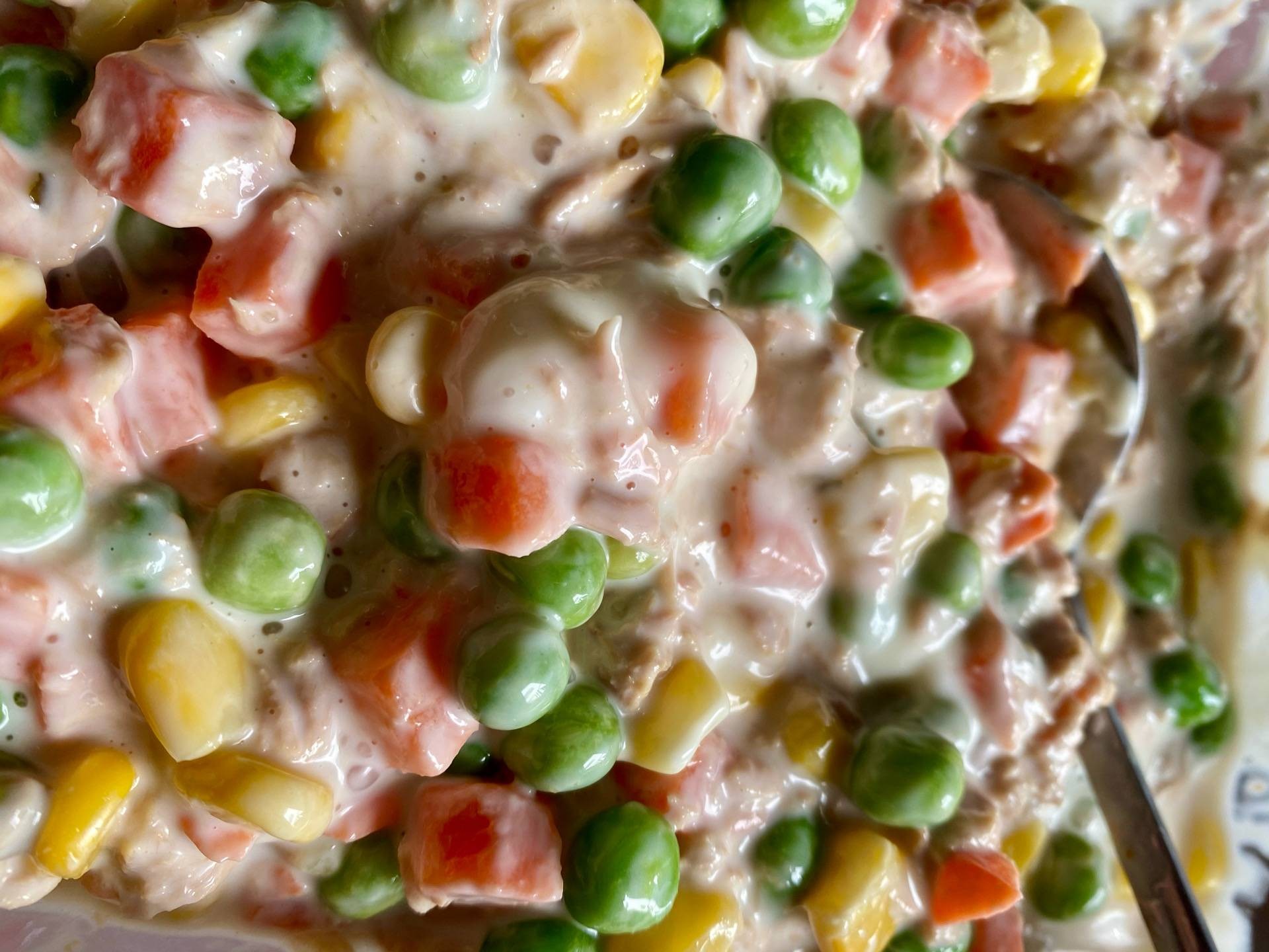 ทูน่าคอร์นสลัด 🐟🥕🌽