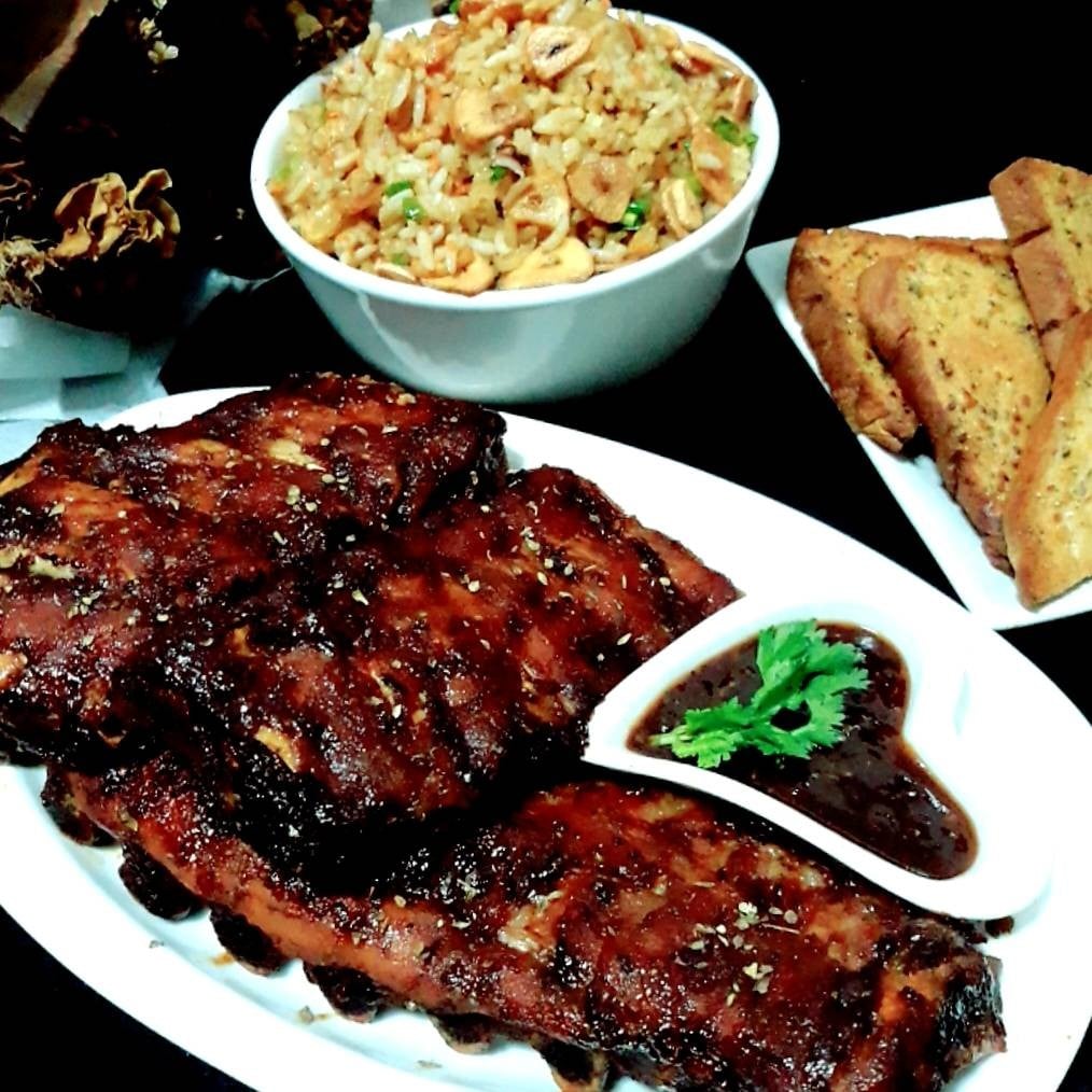 ซี่โครงหมูอบซอสบาบีคิว(สูตรมัดใจคุณสา😁) pork ribs with barbecue sauce