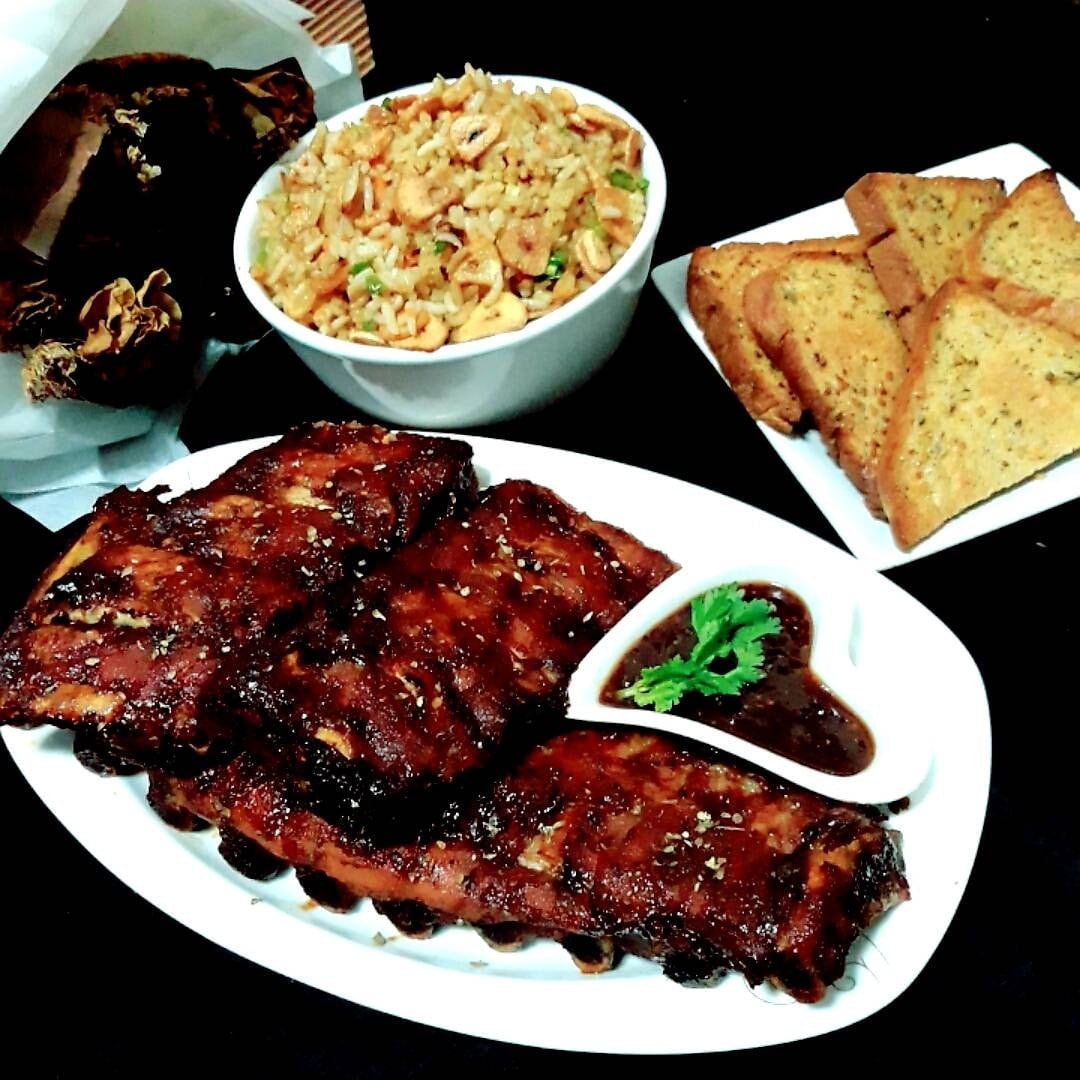 ซี่โครงหมูอบซอสบาบีคิว(สูตรมัดใจคุณสา😁) pork ribs with barbecue sauce